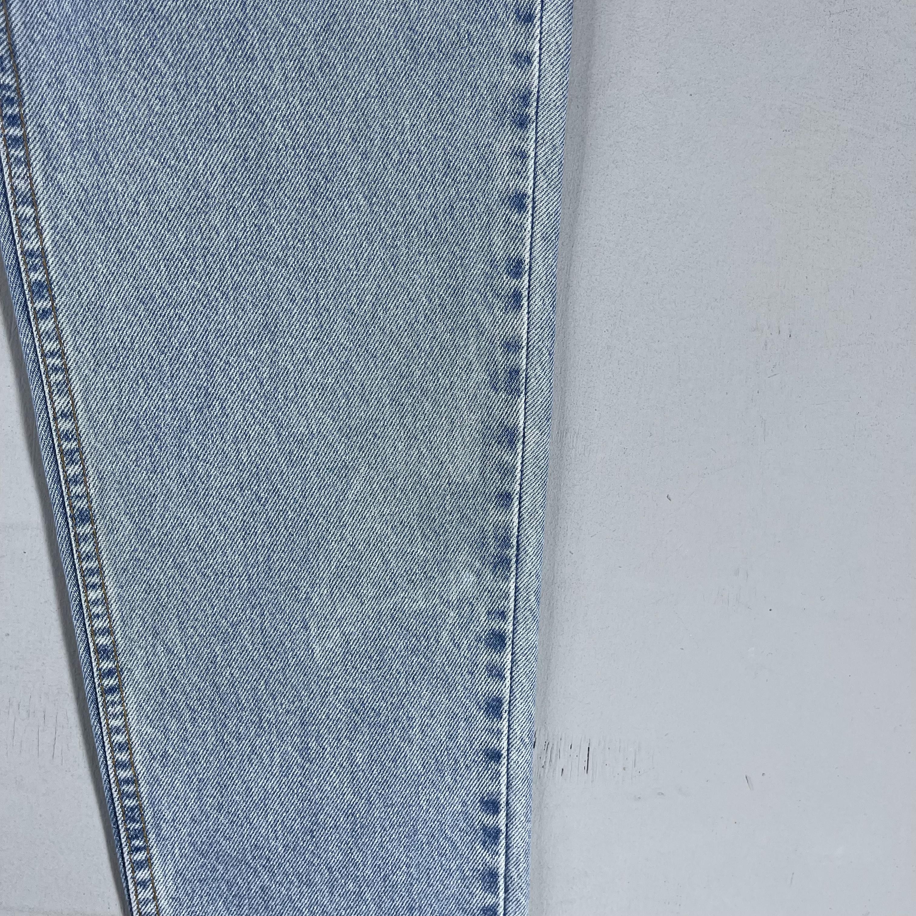 Levi's × Vintage Vintage Levis 521 Distressed Tapered Fit Petite Women Jeans Size 27" / US 4 / IT 40 - 3 Thumbnail