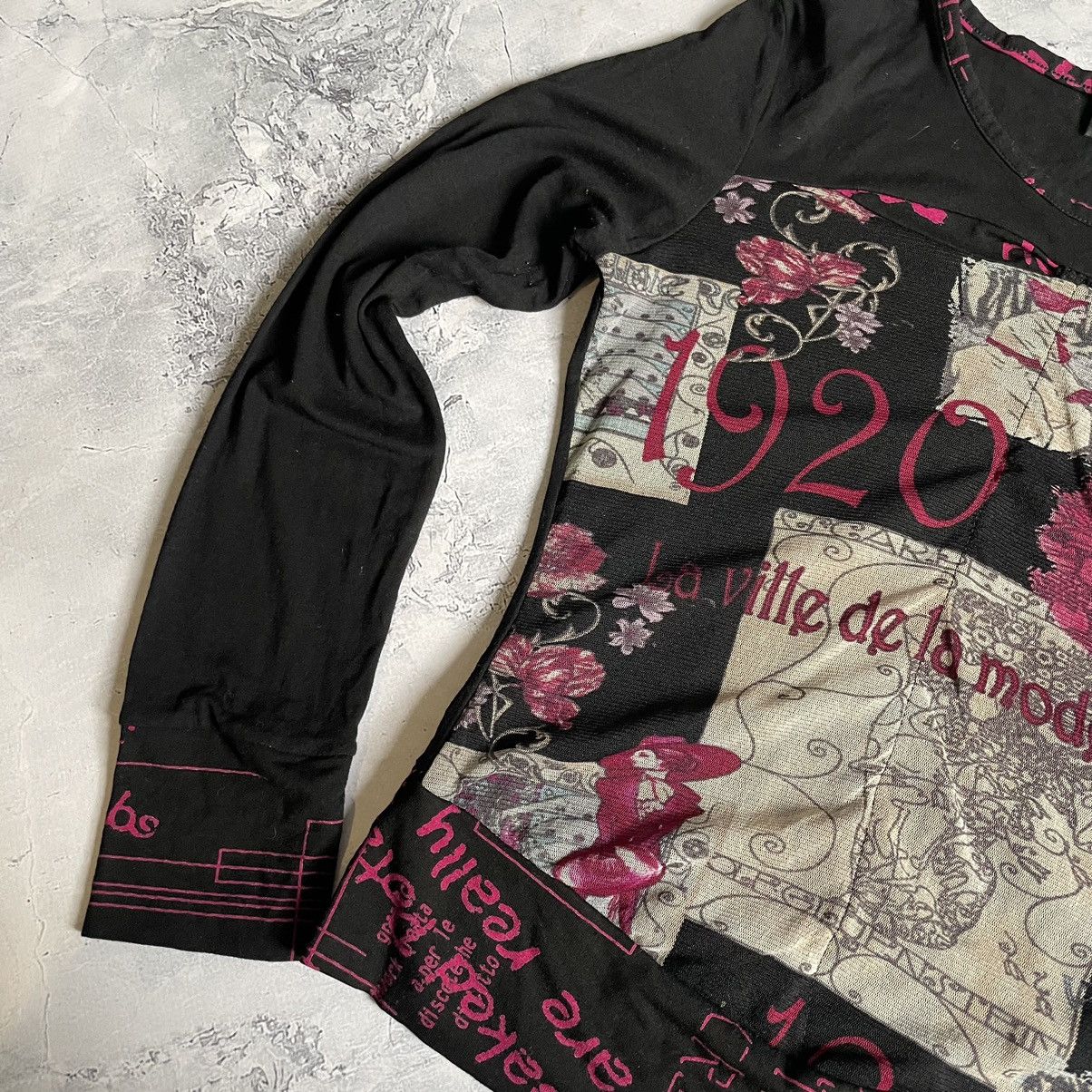 Diesel × Japanese Brand Vintage Avantgarde Printed Y2K Longsleeve Diesel Style Size S / US 4 / IT 40 - 4 Thumbnail