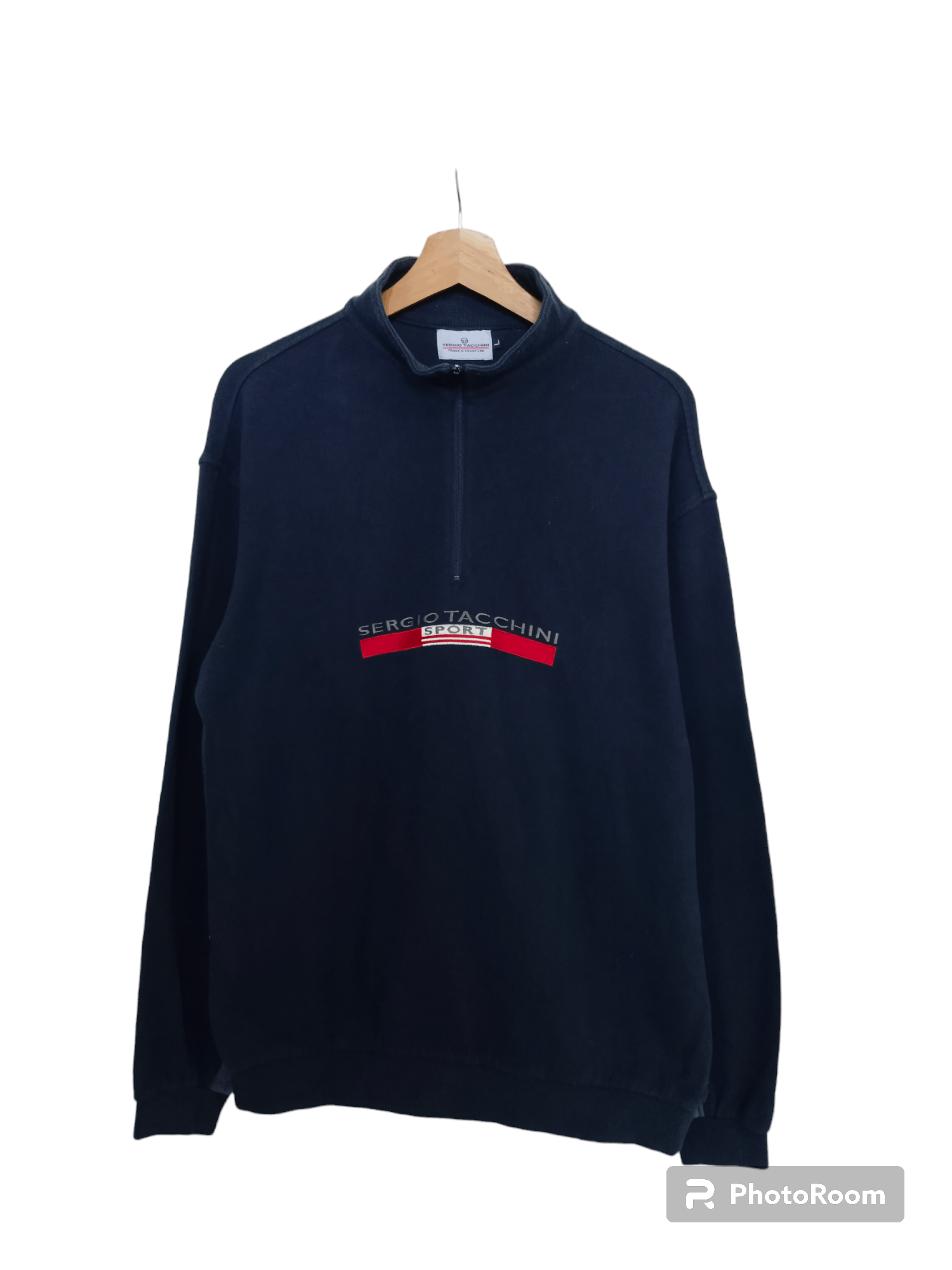 Sergio Tacchini VINTAGE SERGIO TACCHINI HALF ZIP CREWNECK RARE VINTAGE Y2K Size US L / EU 52-54 / 3 - 1 Thumbnail