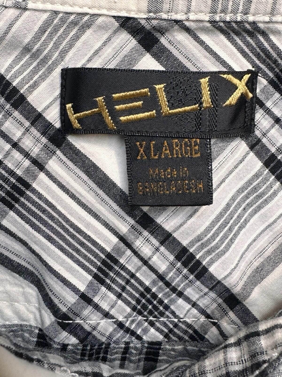 Helix Helix Men's XL Gray Plaid Sleeveless Button Down [737] Size US XL / EU 56 / 4 - 4 Thumbnail