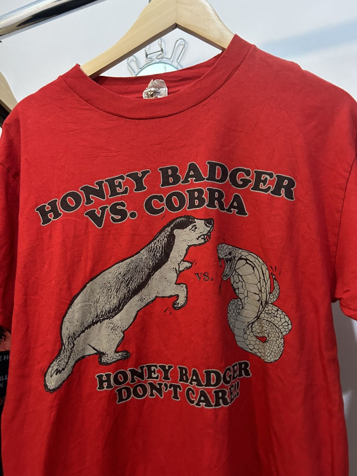 Vintage 90s Badger vs Cobra Nature Art Tees Size US M / EU 48-50 / 2 - 1 Thumbnail