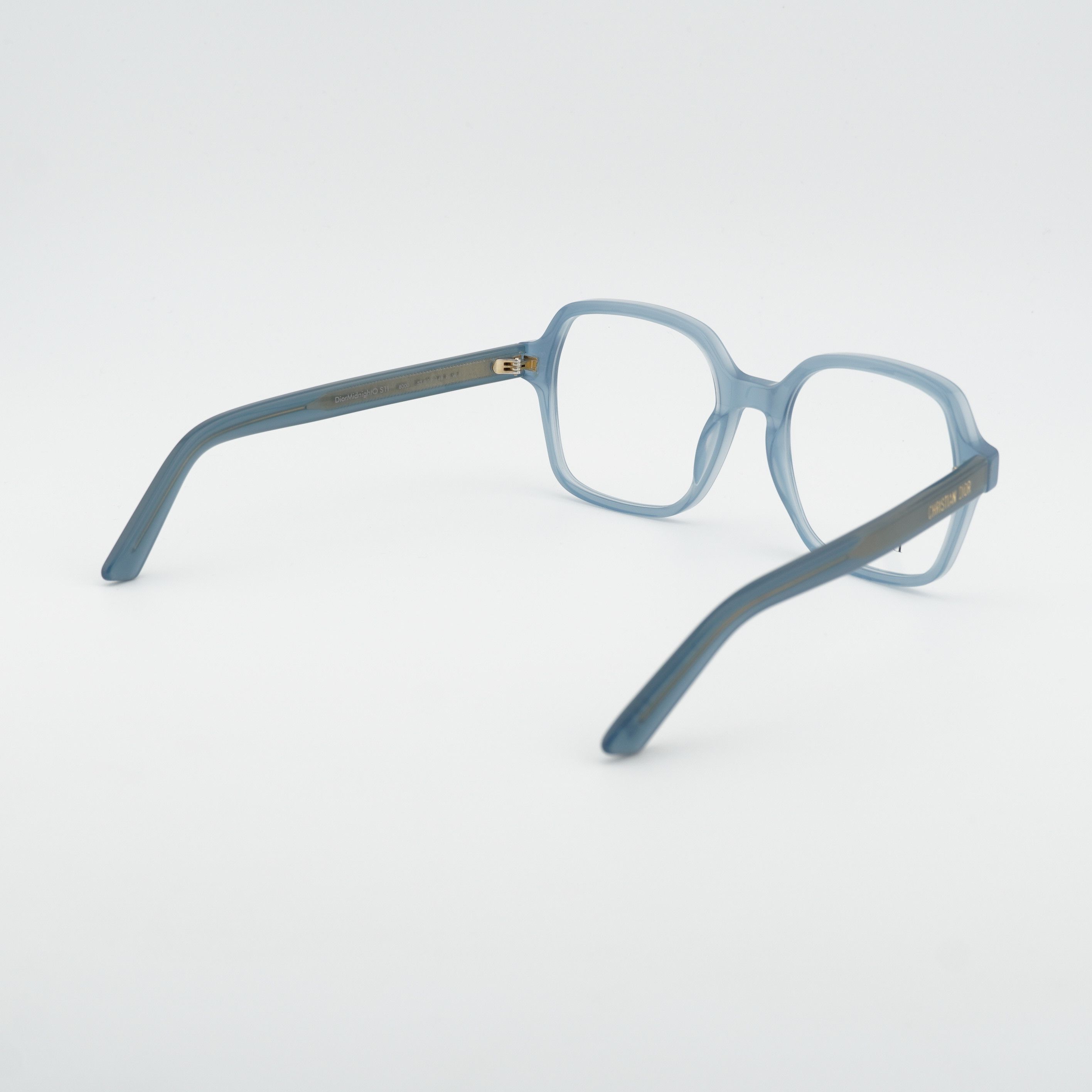 Dior Dior DIORMIDNIGHT O S1I 8000 Eyeglasses Shiny Light Blue 53m Size ONE SIZE - 3 Thumbnail