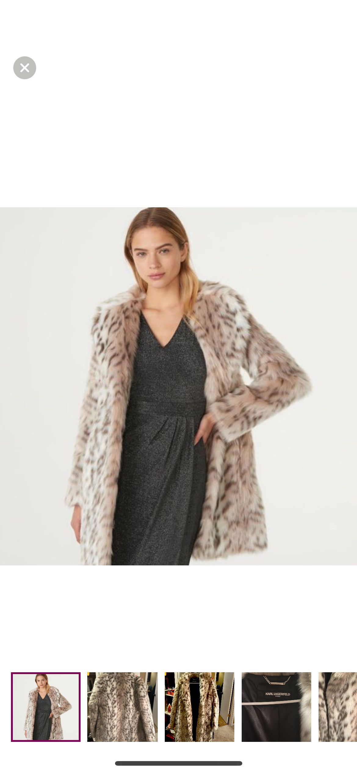 Karl Lagerfeld Karl Lagerfeld Paris Animal print cut coat Size L / US 10 / IT 46 - 1 Thumbnail