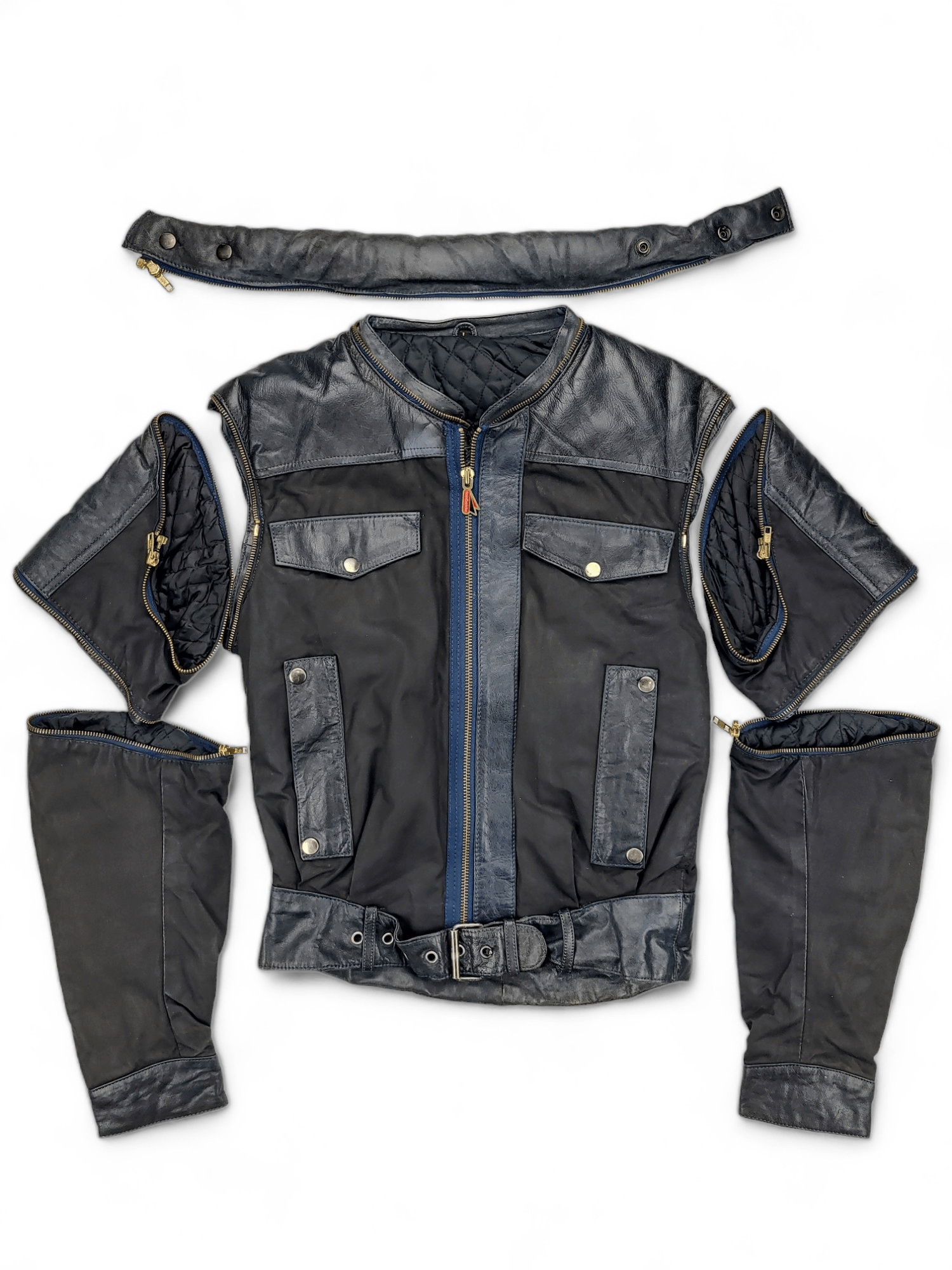 Hein Gericke 80s Hein Gericke Detachable Leather & Cotton Jacket | Grailed
