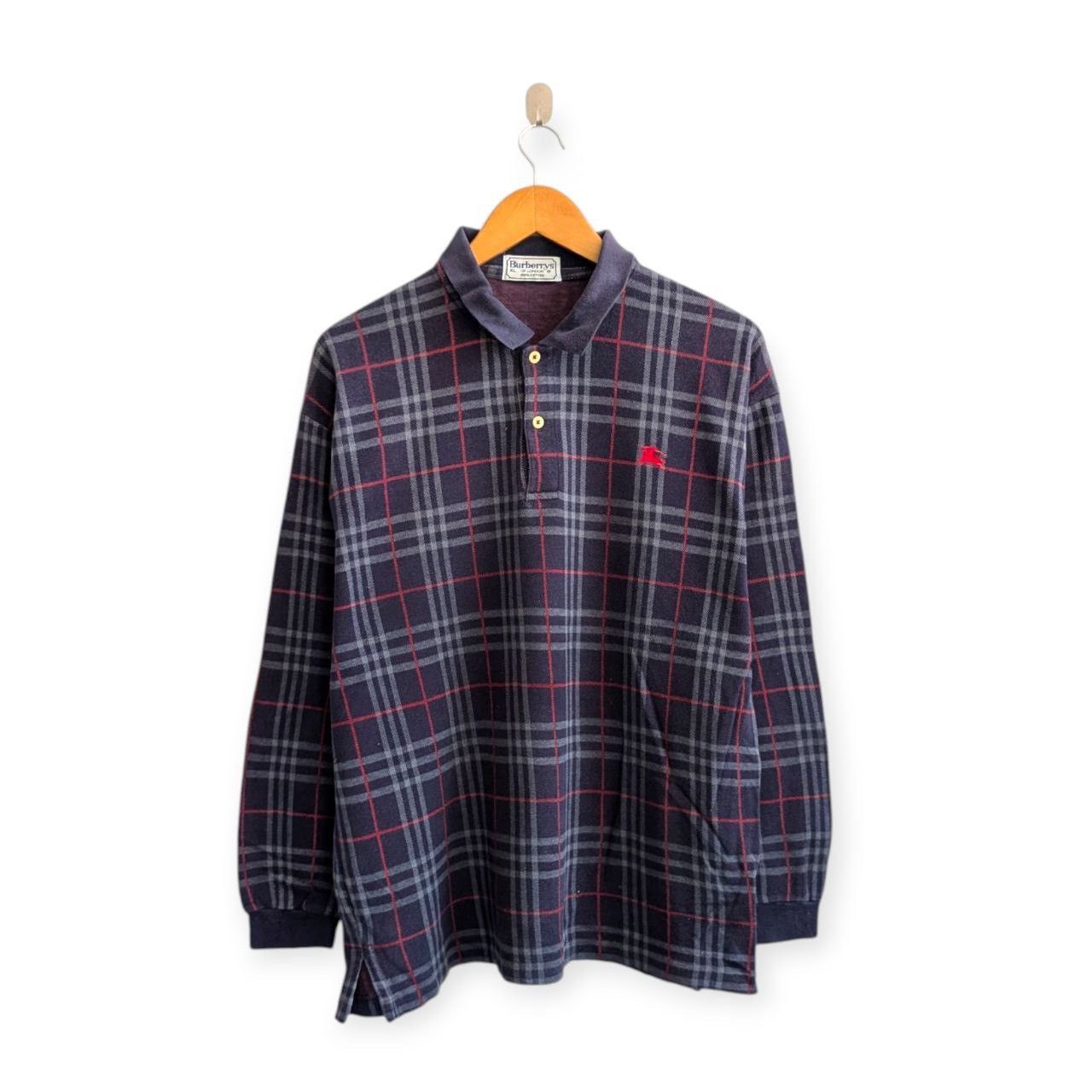 Burberry vintage BURBERRY nova check long sleeve t shirts Size US XL / EU 56 / 4 - 1 Thumbnail