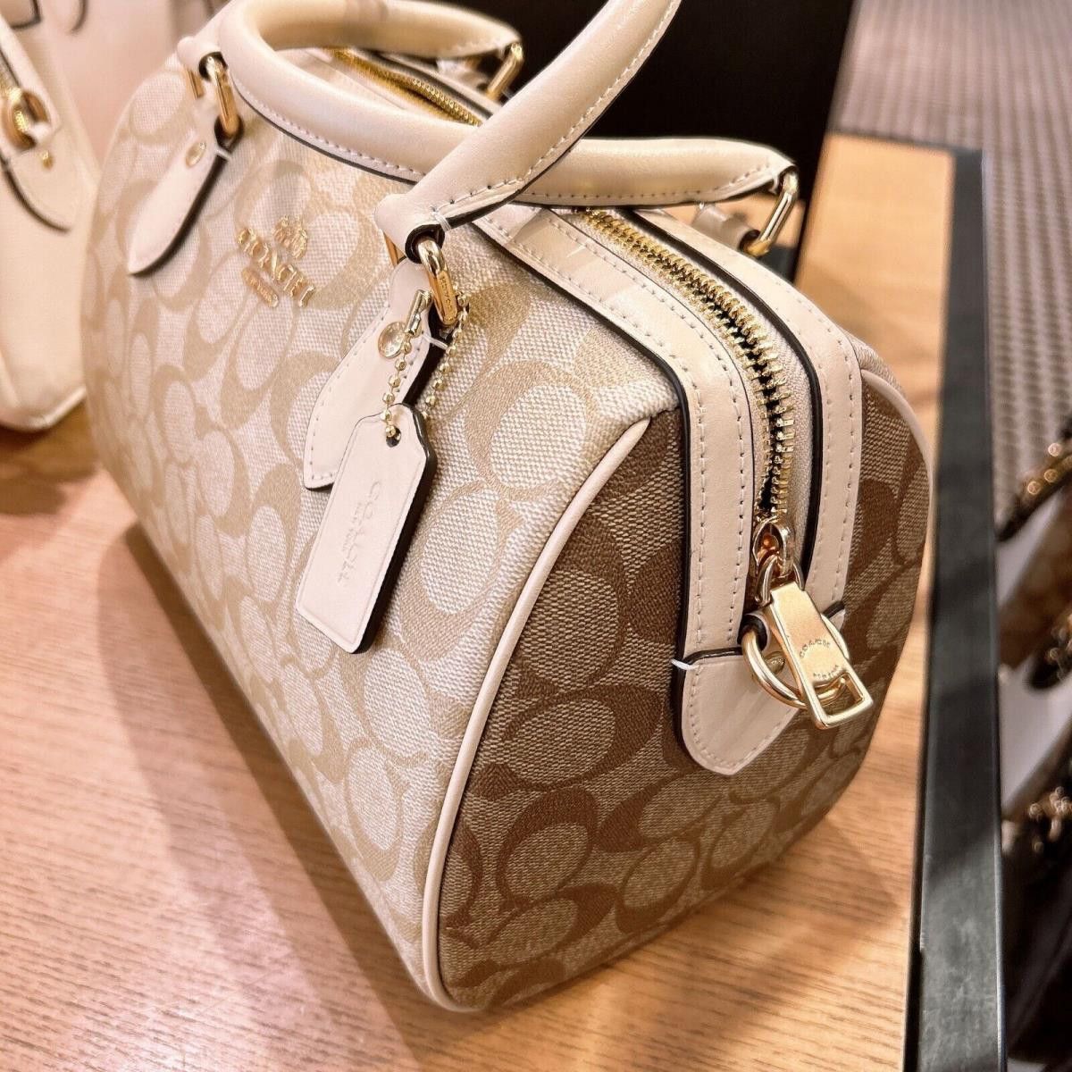 Coach Rowan Satchel Regular Size In Blocked Signature CH486 Size ONE SIZE - 4 Thumbnail