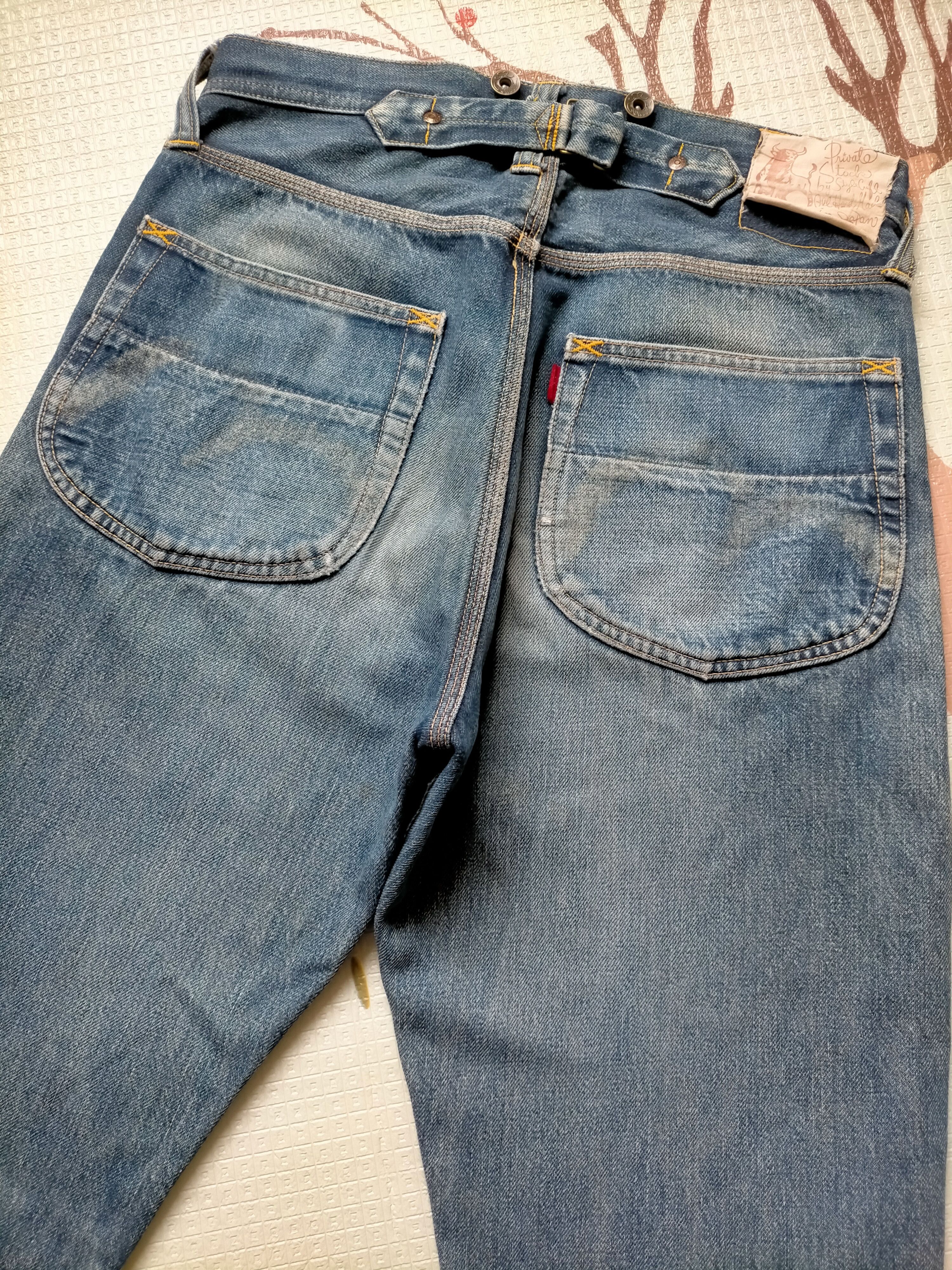 Evisu Vintage Evis Cowboy Japan Selvedge Buckleback Jeans Size US 31 - 1 Thumbnail