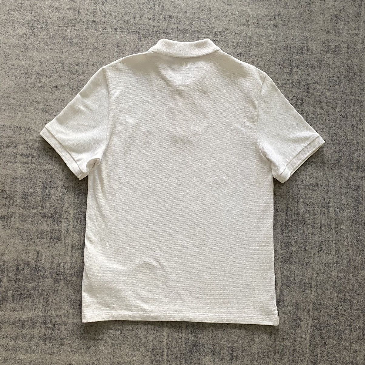 AMI AMI PARIS 'Ami de coeur' Polo Shirt WHITE Size M / US 6-8 / IT 42-44 - 6 Thumbnail