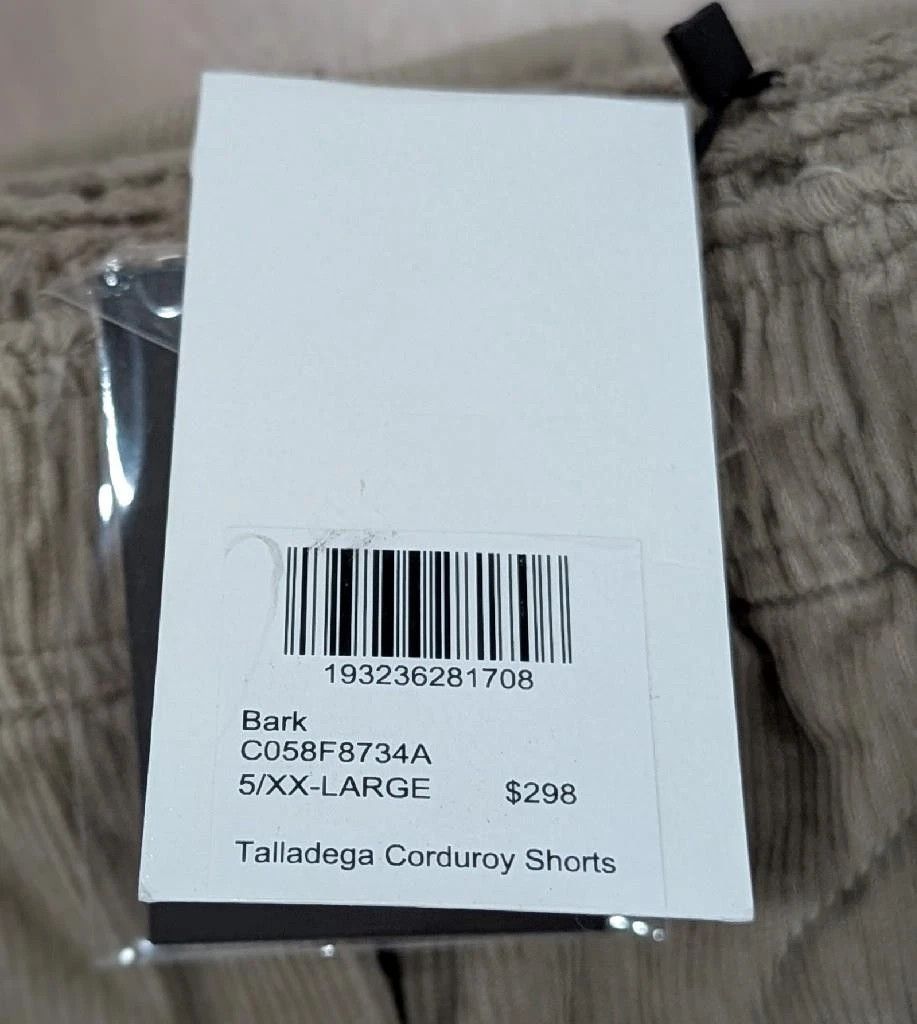 John Elliott John Elliott "Talladega" Corduroy Shorts Bark 2XL Size US 38 / EU 54 - 8 Thumbnail