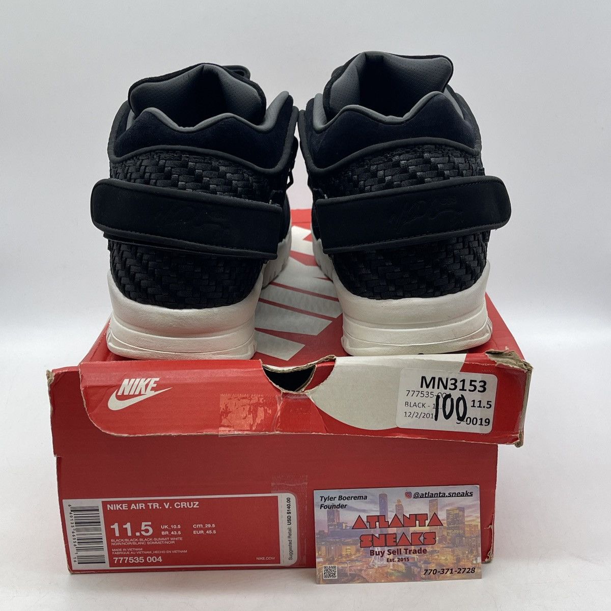 Nike Air trainer Cruz black suede Size US 11.5 / EU 44-45 - 3 Thumbnail