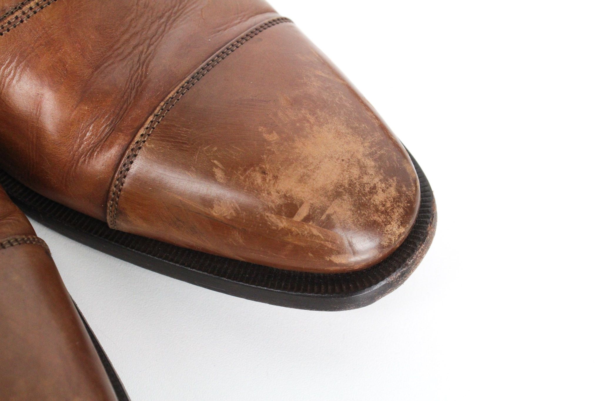 Suitsupply EU44.5 Mid Brown Leather Laced Low-Top 72821 Size US 11.5 / EU 44-45 - 11 Thumbnail