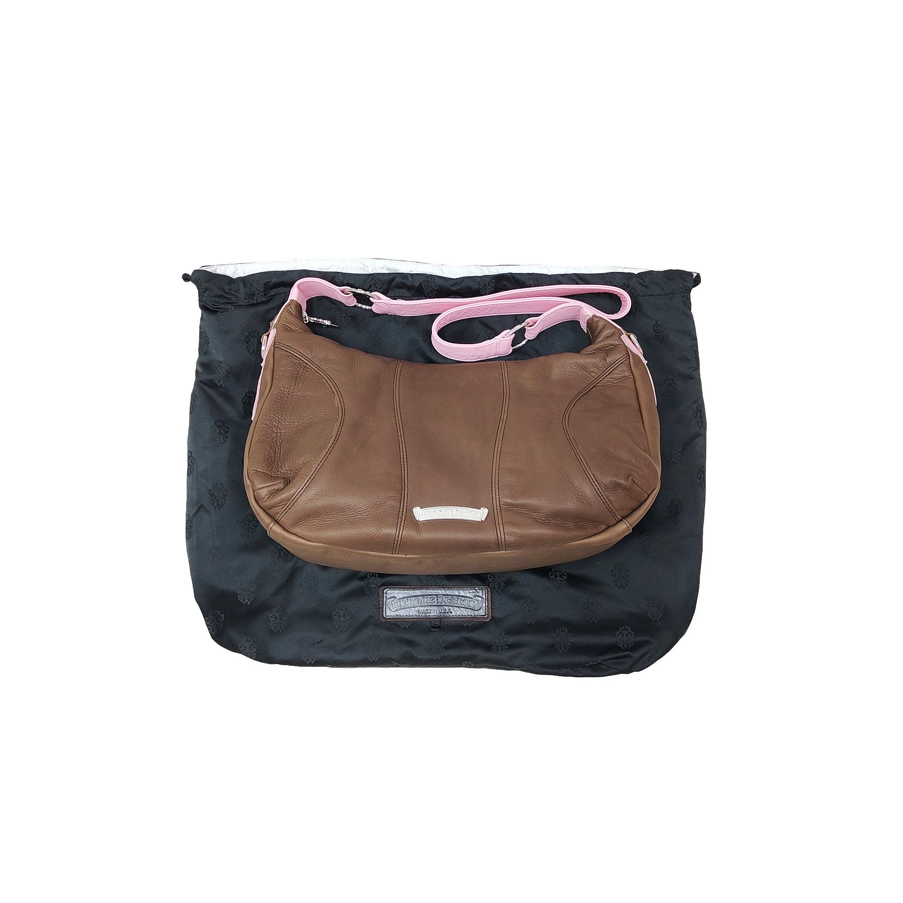 Chrome Hearts Chrome Hearts Brown&Pink Leather Casper Shoulder Bag Size ONE SIZE - 4 Thumbnail