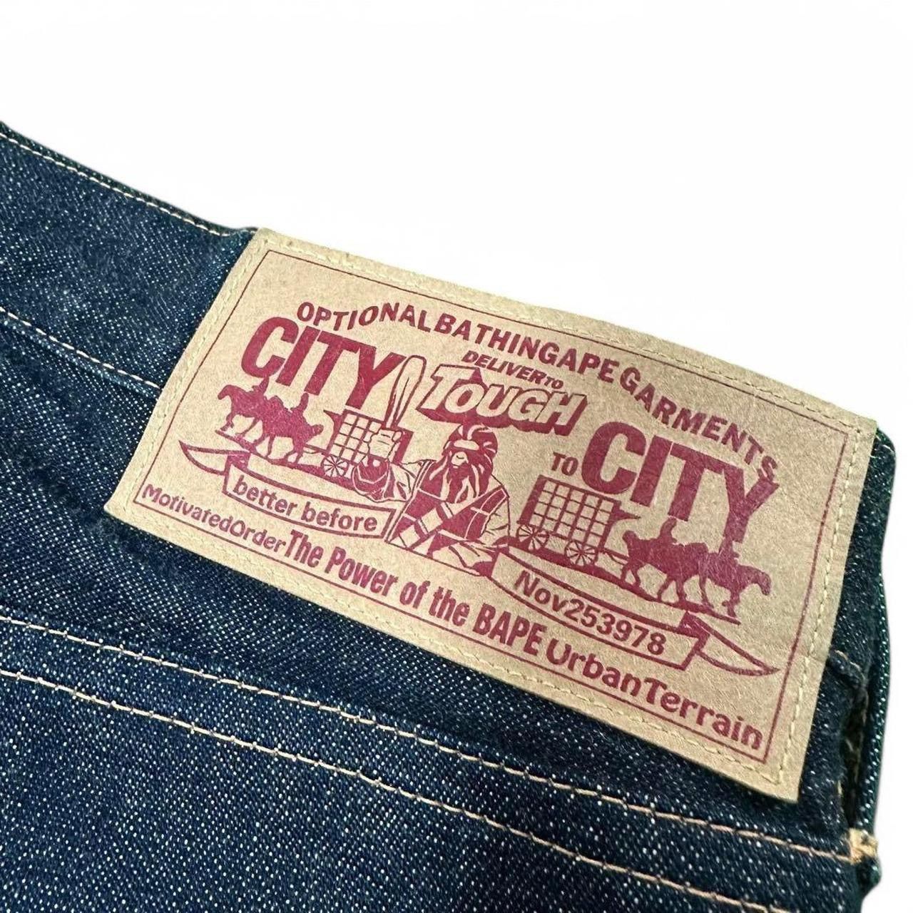 Bape × Nigo Bape Dark Wash Baby Milo Denim Jeans Size US 37 - 5 Thumbnail