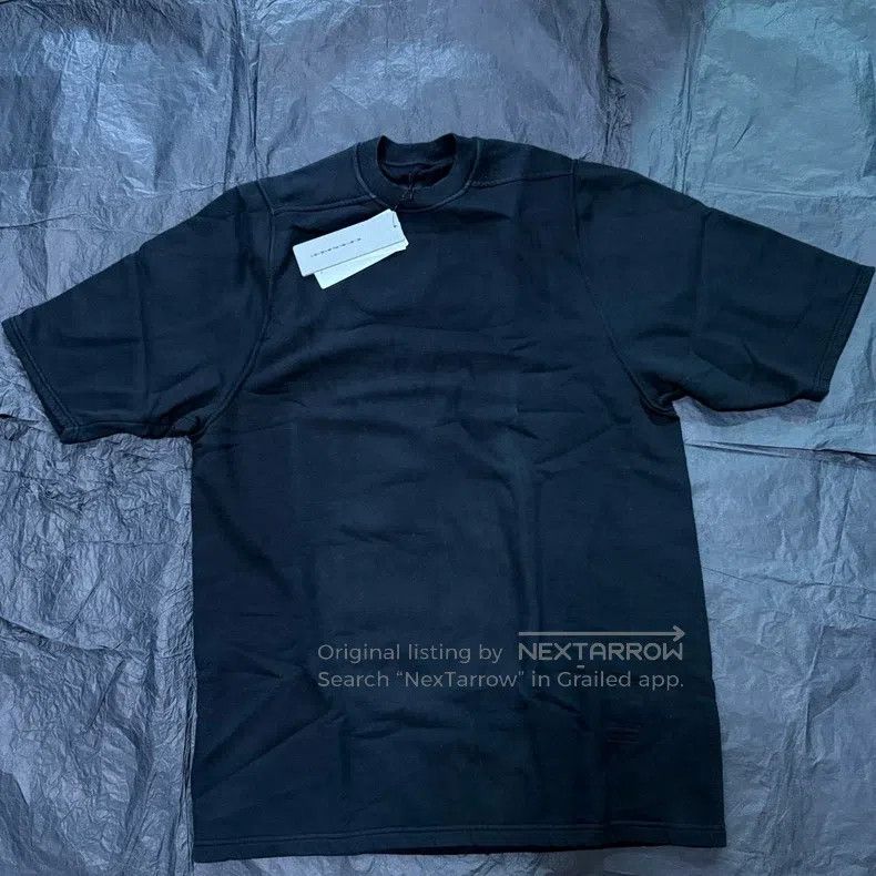 Rick Owens Rick Owens Black short sleeve fleece sweatshirt Size US M / EU 48-50 / 2 - 1 Thumbnail
