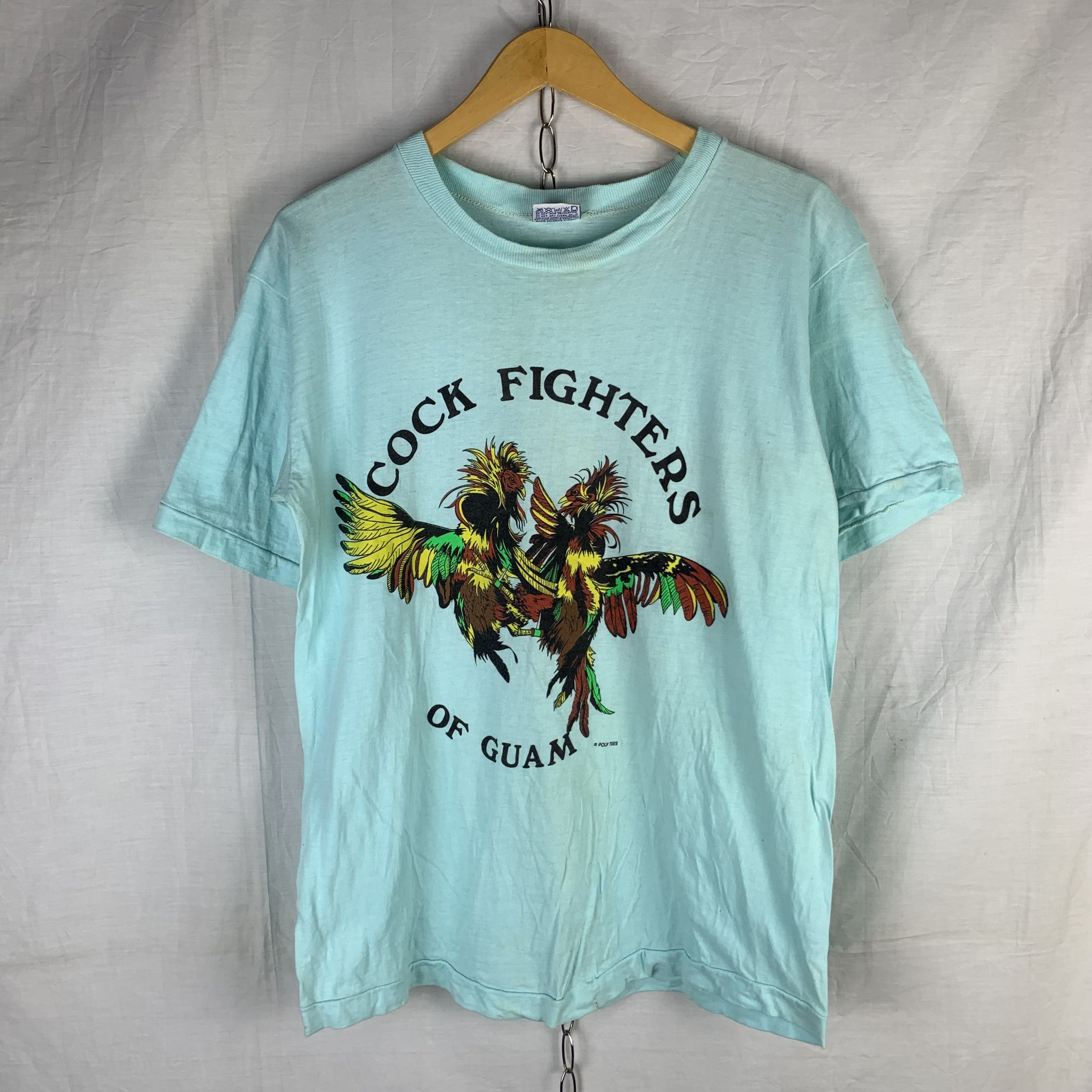 Vintage Vintage Cock Fighters Poly Tees Size US L / EU 52-54 / 3 - 1 Thumbnail