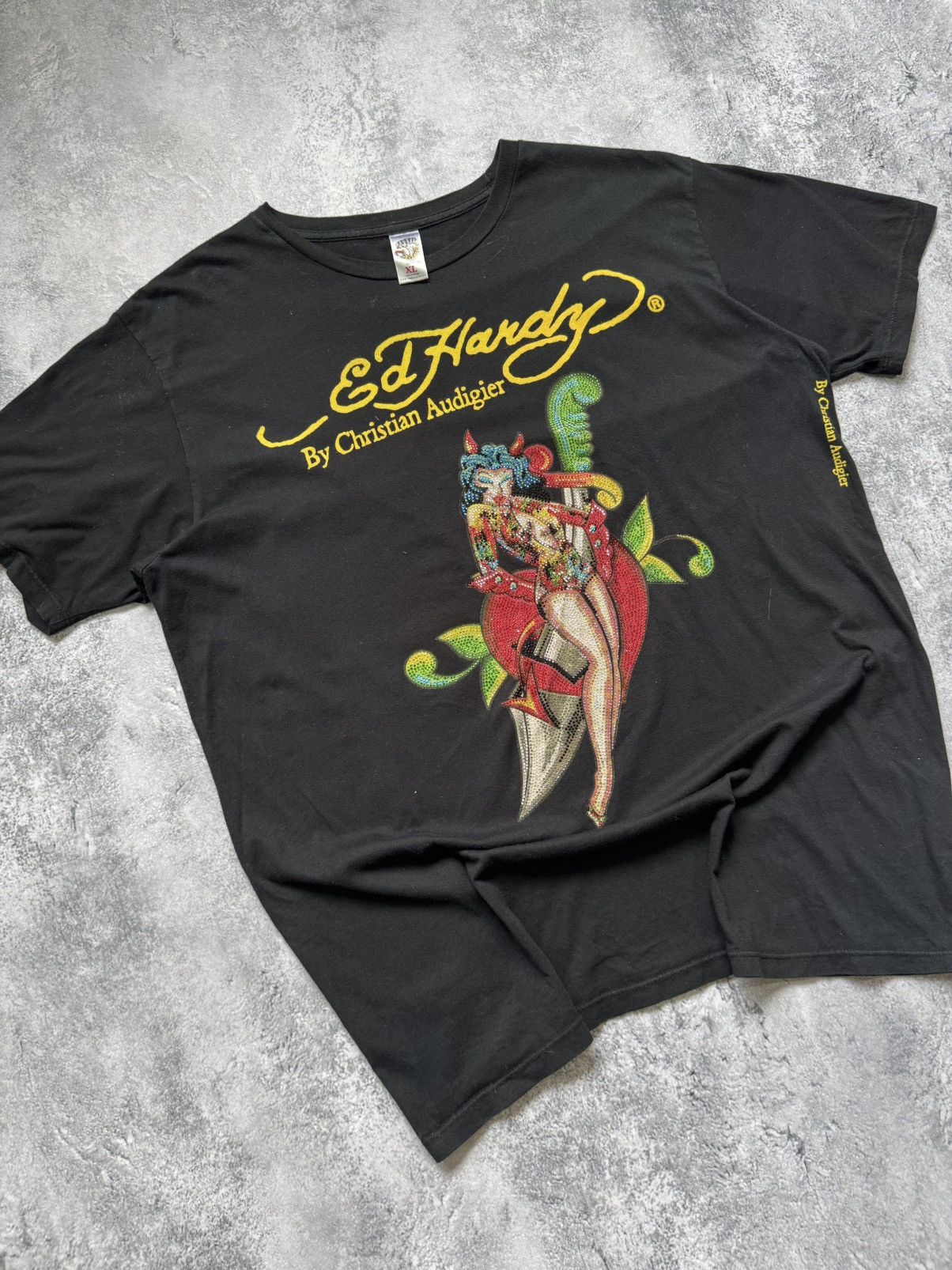Ed Hardy Ed Hardy Vintage T-shirt Size US XL / EU 56 / 4 - 2 Thumbnail