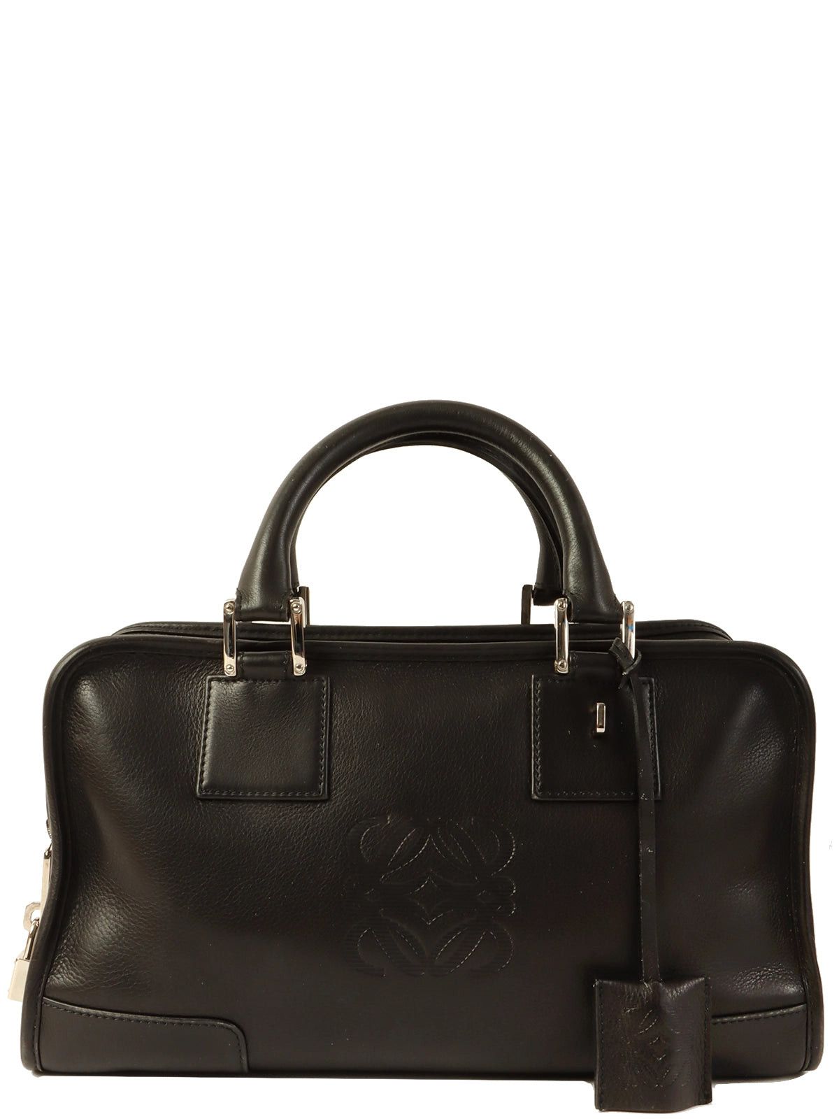 image of Loewe Anagram Amazona Boston Bag Black, Women's