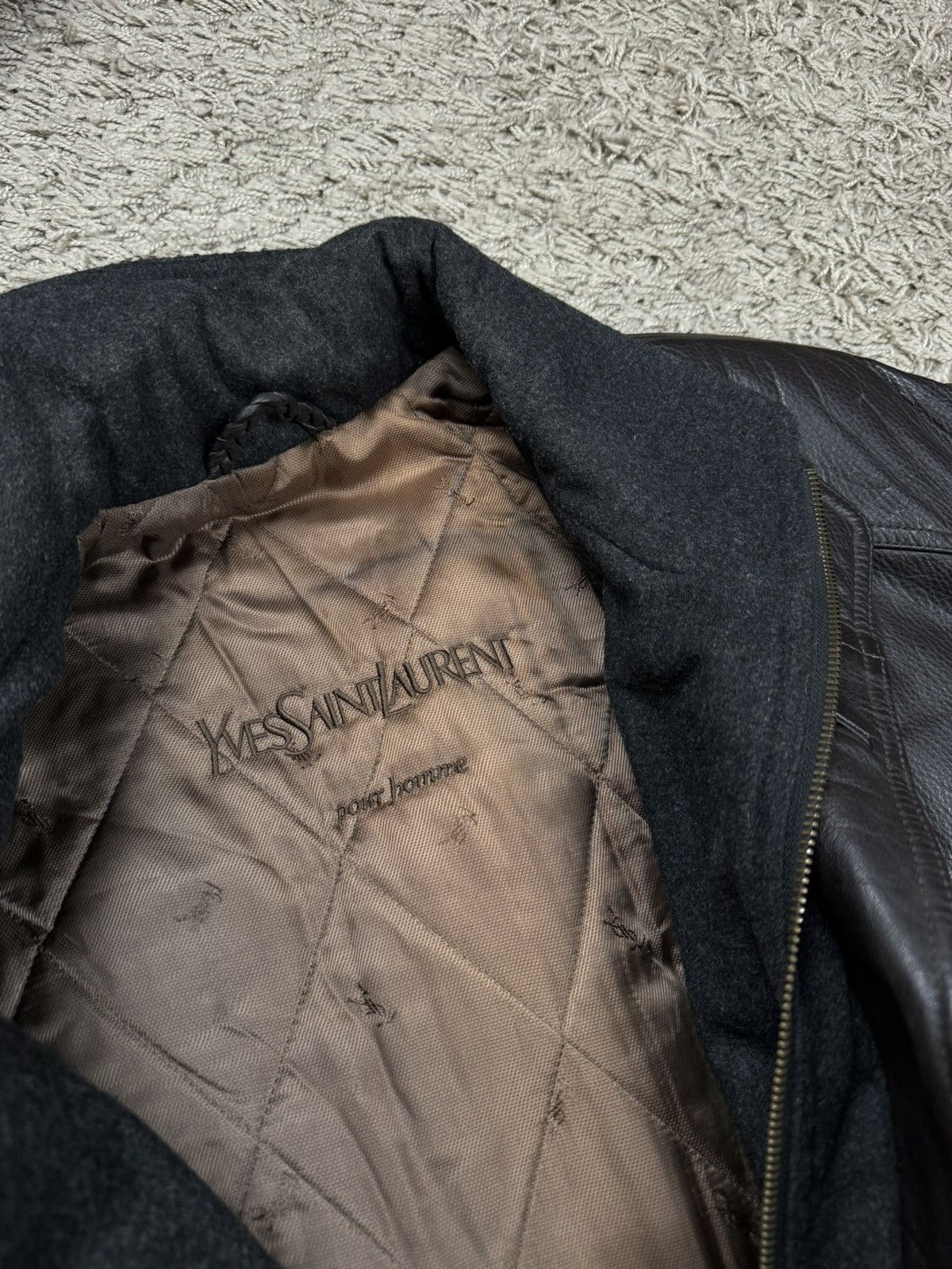Yves Saint Laurent Vintage leather jacket Yves Saint Laurent original item Size US XL / EU 56 / 4 - 2 Thumbnail