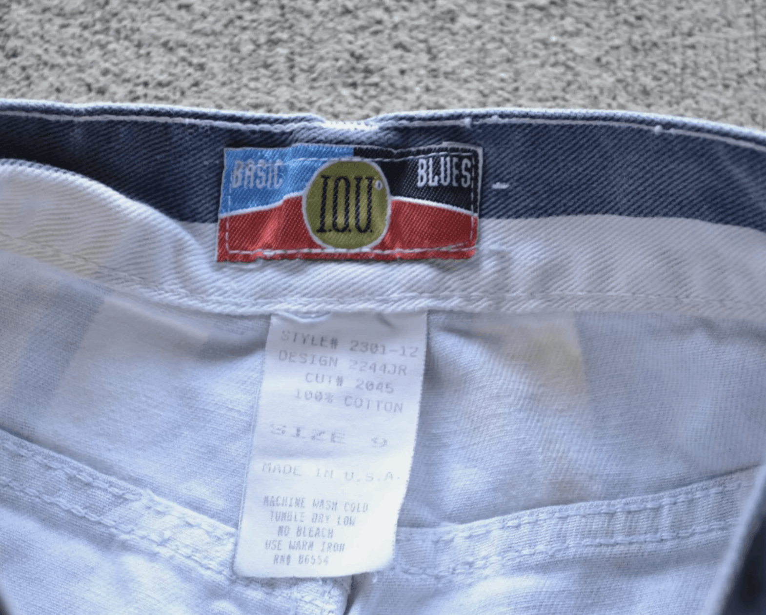 Vintage basic blues Iou shorts striped size 9 Size 32" / US 10 / IT 46 - 3 Thumbnail