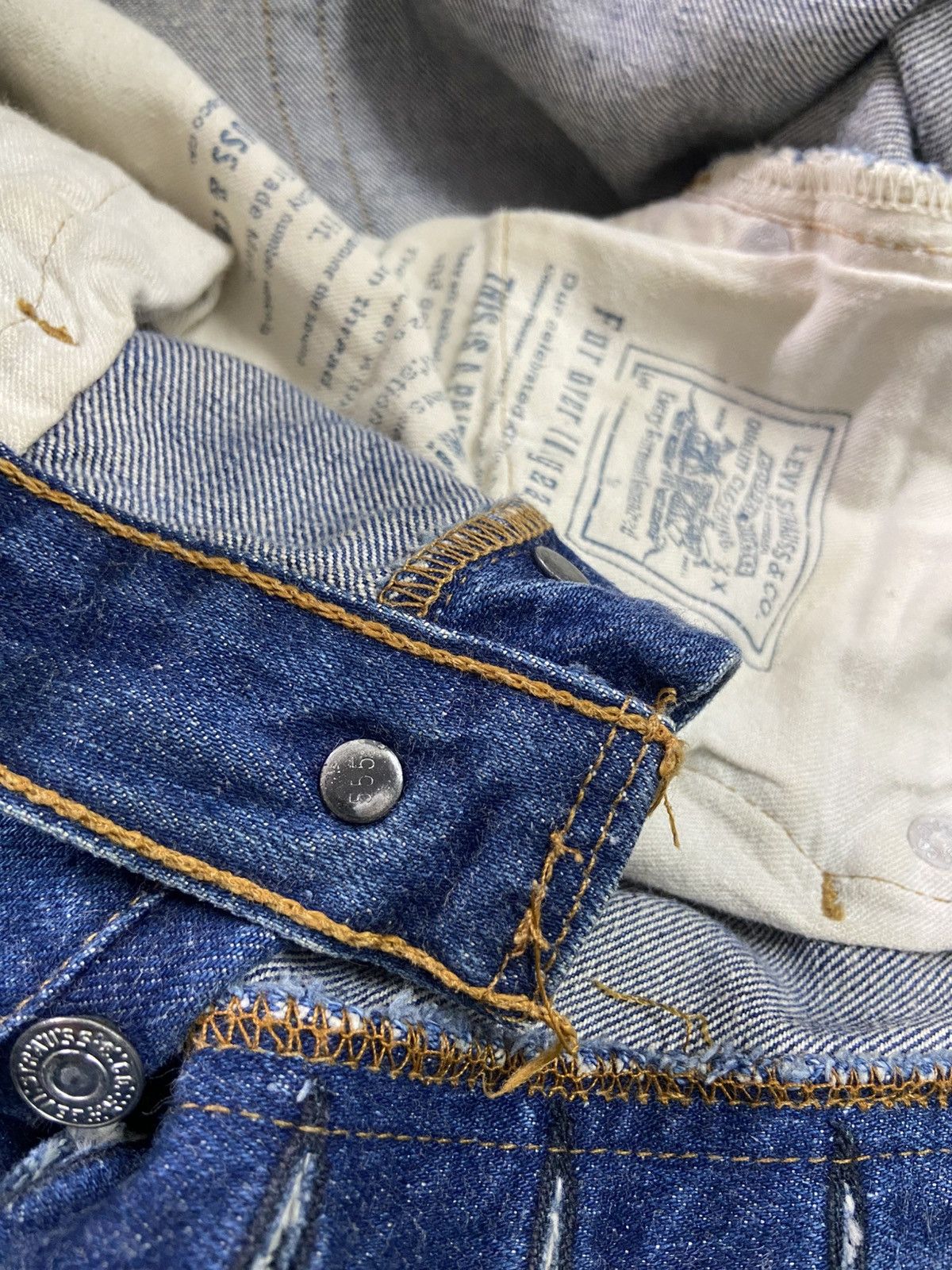 Levi's Vintage 70s Levis 501 Big E Selvedge jeans Size US 30 / EU 46 - 6 Thumbnail