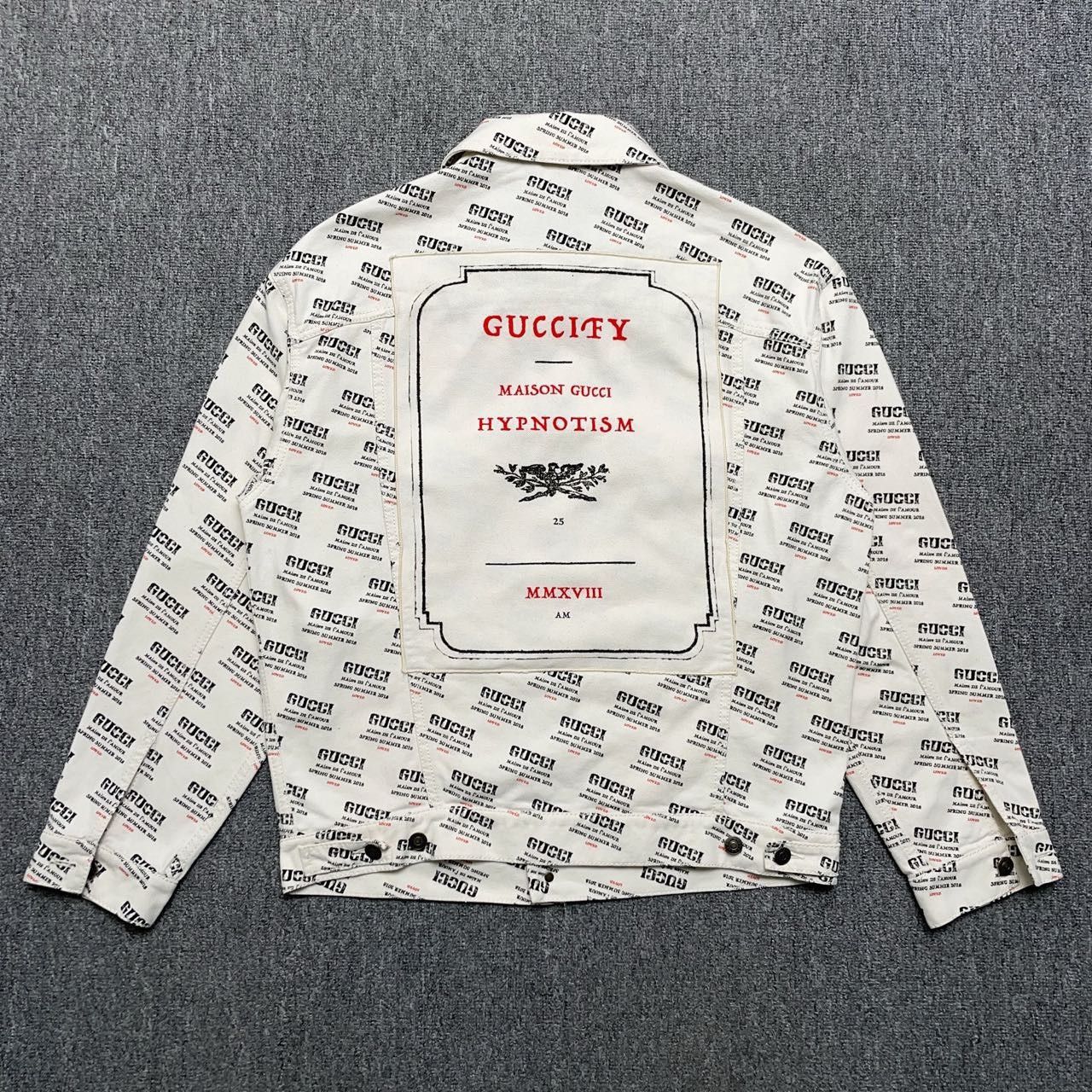 Gucci Gucci Full print black and white color matching denim jacke Size US S / EU 44-46 / 1 - 2 Thumbnail