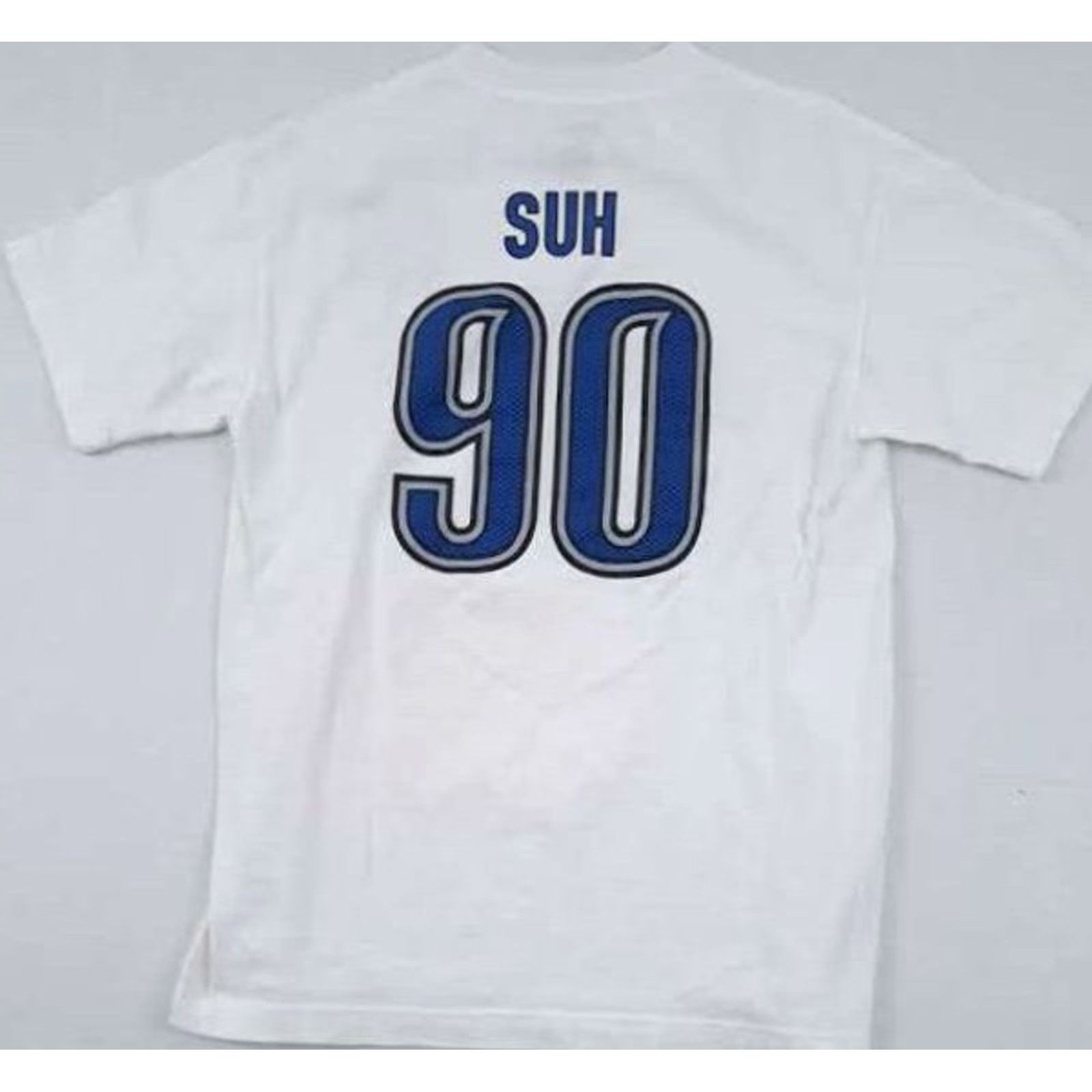 Reebok VINTAGE Detroit Lions T-Shirt M White Ndamukong Suh #90 Reebok Men Short Sleeve Football Classic Size US M / EU 48-50 / 2 - 6 Thumbnail