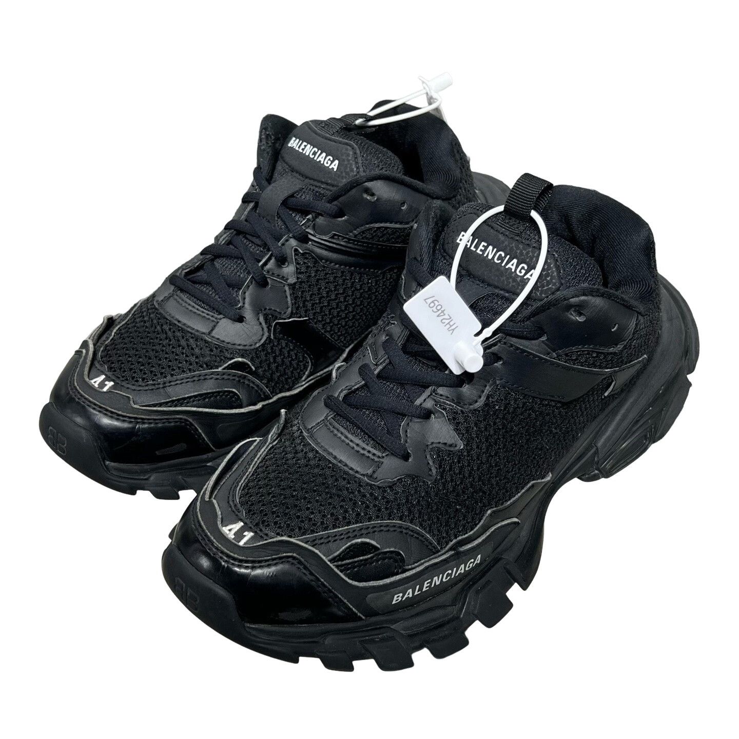 Balenciaga Balenciaga Black Track Sneakers Size US 8 Size US 8 / EU 41 - 1 Thumbnail