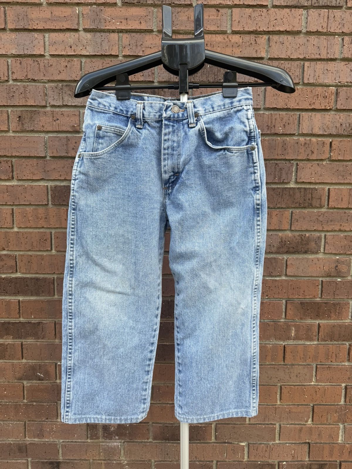 Wrangler Vintage 90s Wrangler Authentic Jeans Altered to Cropped Size 29" - 1 Thumbnail