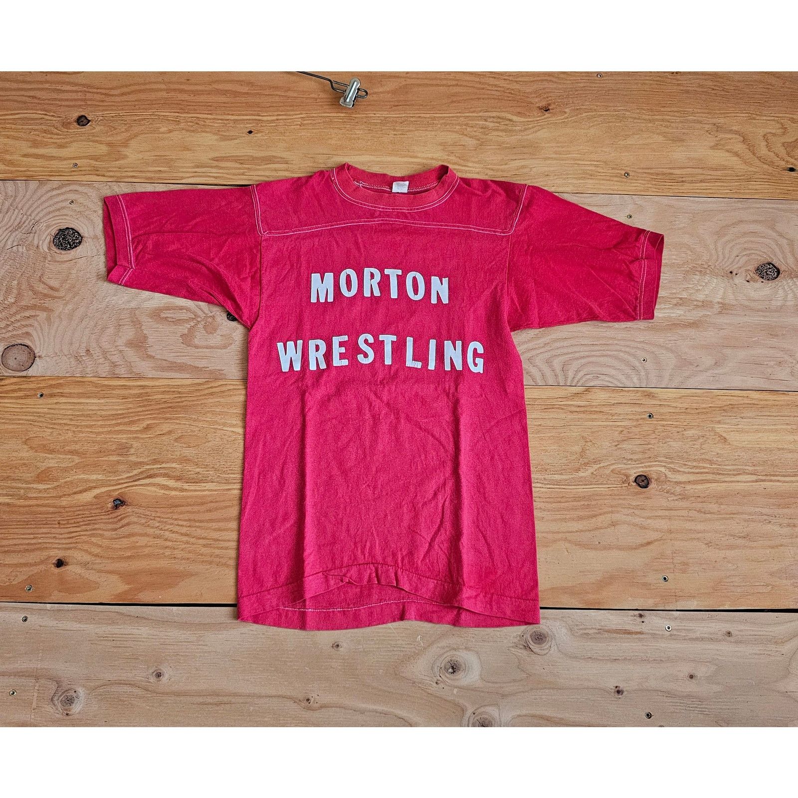 Other Morton Wrestling Jersey Style T-Shirt Red S Double Sided 80s Size US S / EU 44-46 / 1 - 1 Thumbnail