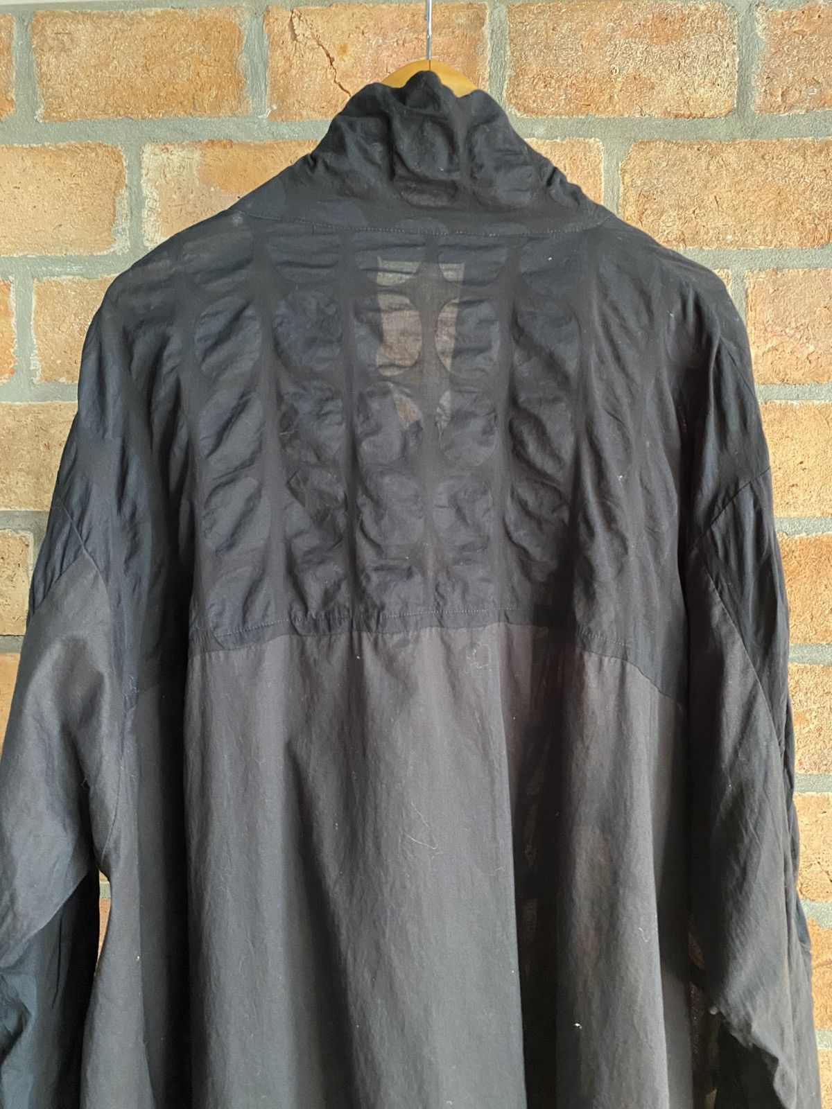Designer × Japanese Brand MOYURU Black Loose-Fit Printed Shirt. Size S / US 4 / IT 40 - 6 Thumbnail