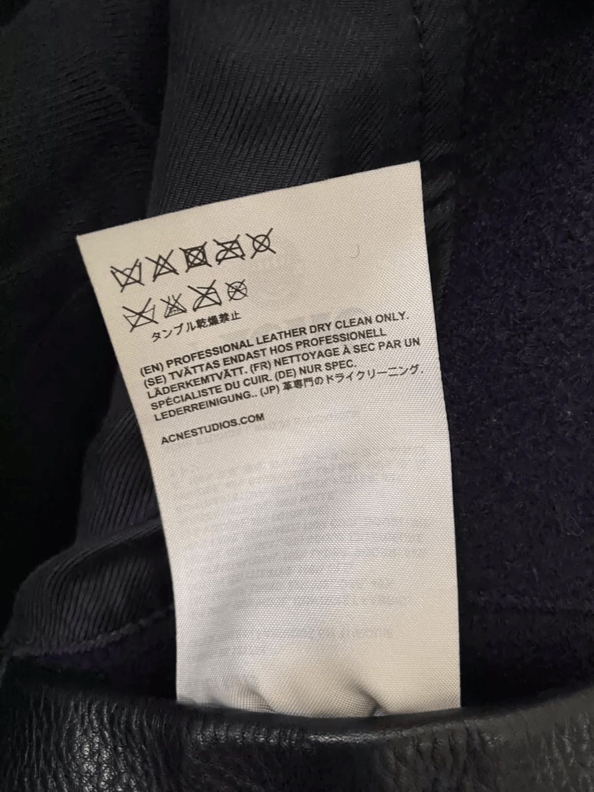Acne Studios Sz 46 Acne Studios Leather Sleeves Jacket Size US S / EU 44-46 / 1 - 8 Thumbnail