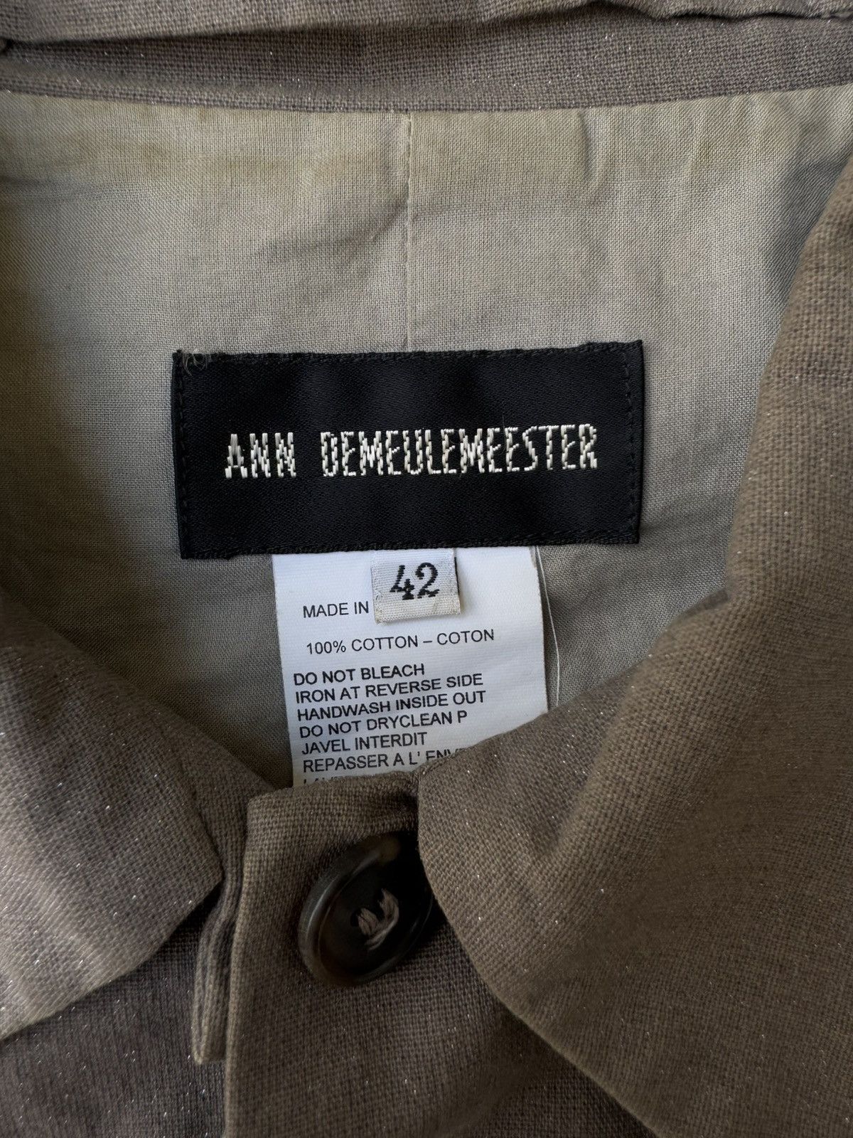 Ann Demeulemeester Ann Demeulemeester AW00 Glitter Trucker Jacket Size US XS / EU 42 / 0 - 7 Thumbnail