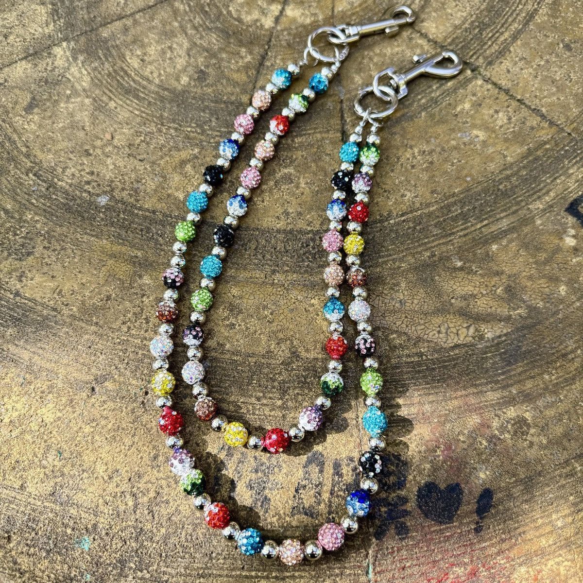 Jewelry colorful shiny bead pant chain Size ONE SIZE - 4 Thumbnail