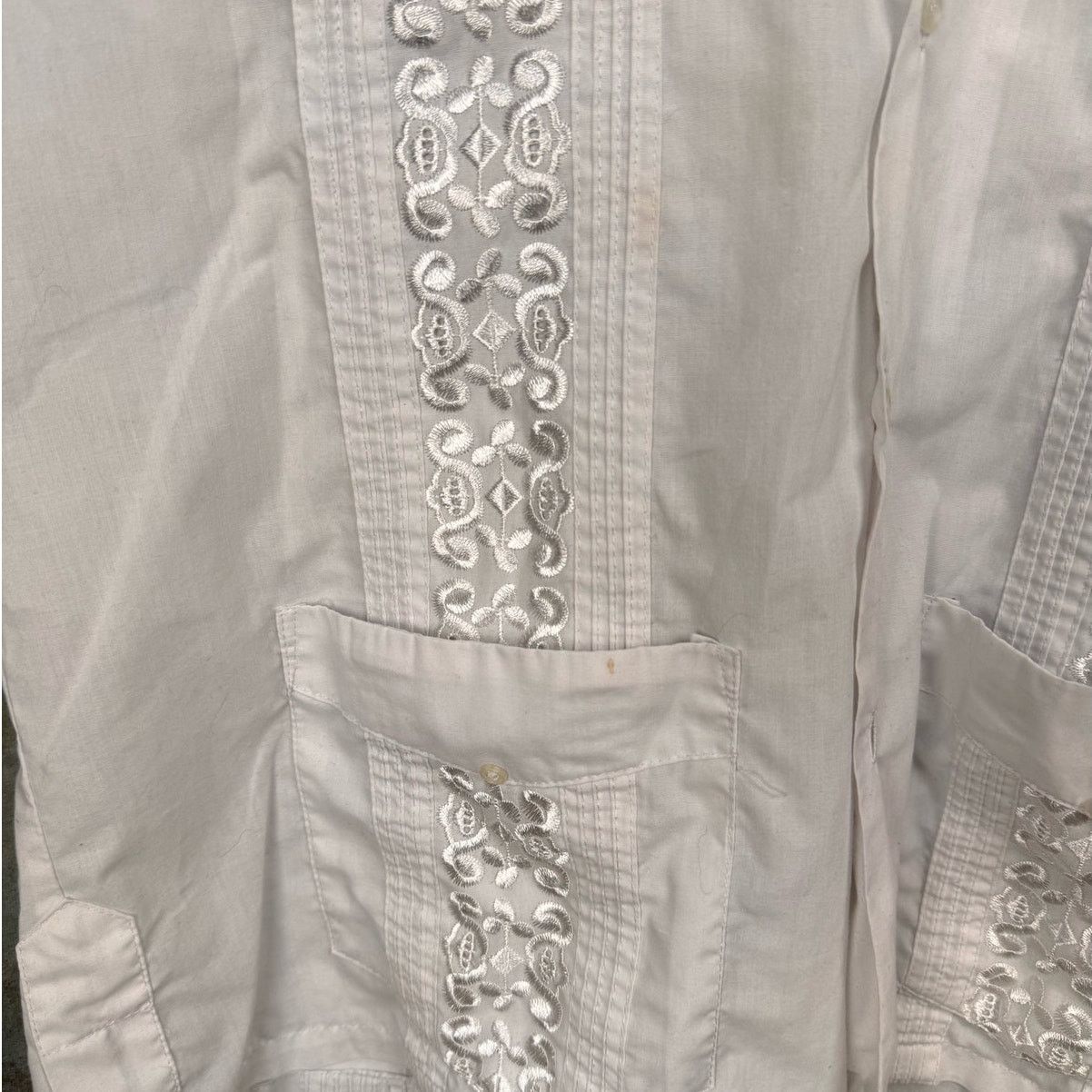 Vintage VTG 90s Button Down Short Sleeve Shirt Sz L Embroidered Size US L / EU 52-54 / 3 - 6 Thumbnail