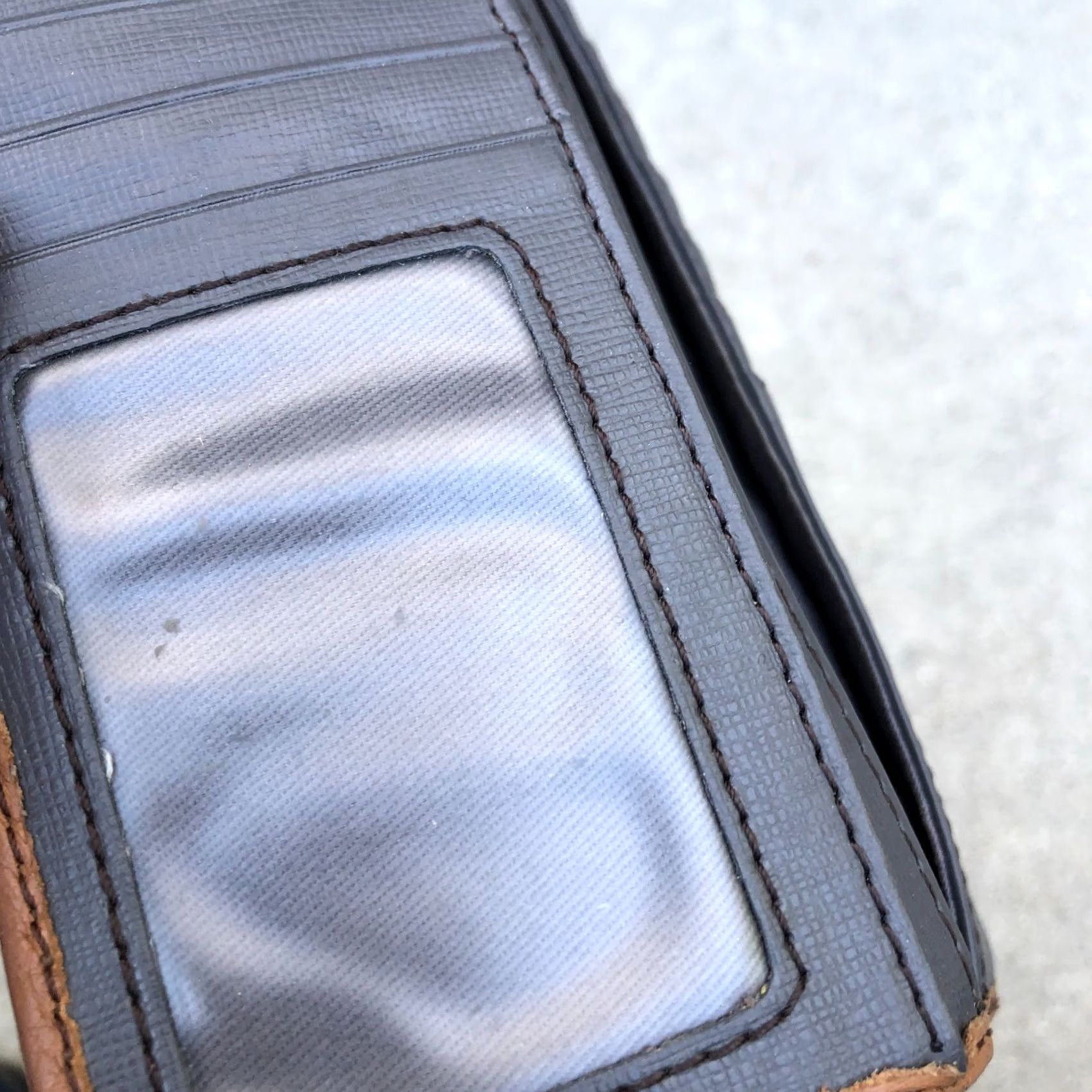 Fossil Vintage FOSSIL Quinn Leather Wallet Bifold Card Holder Brown Women's 7.5" x 3.5" Size ONE SIZE - 5 Thumbnail