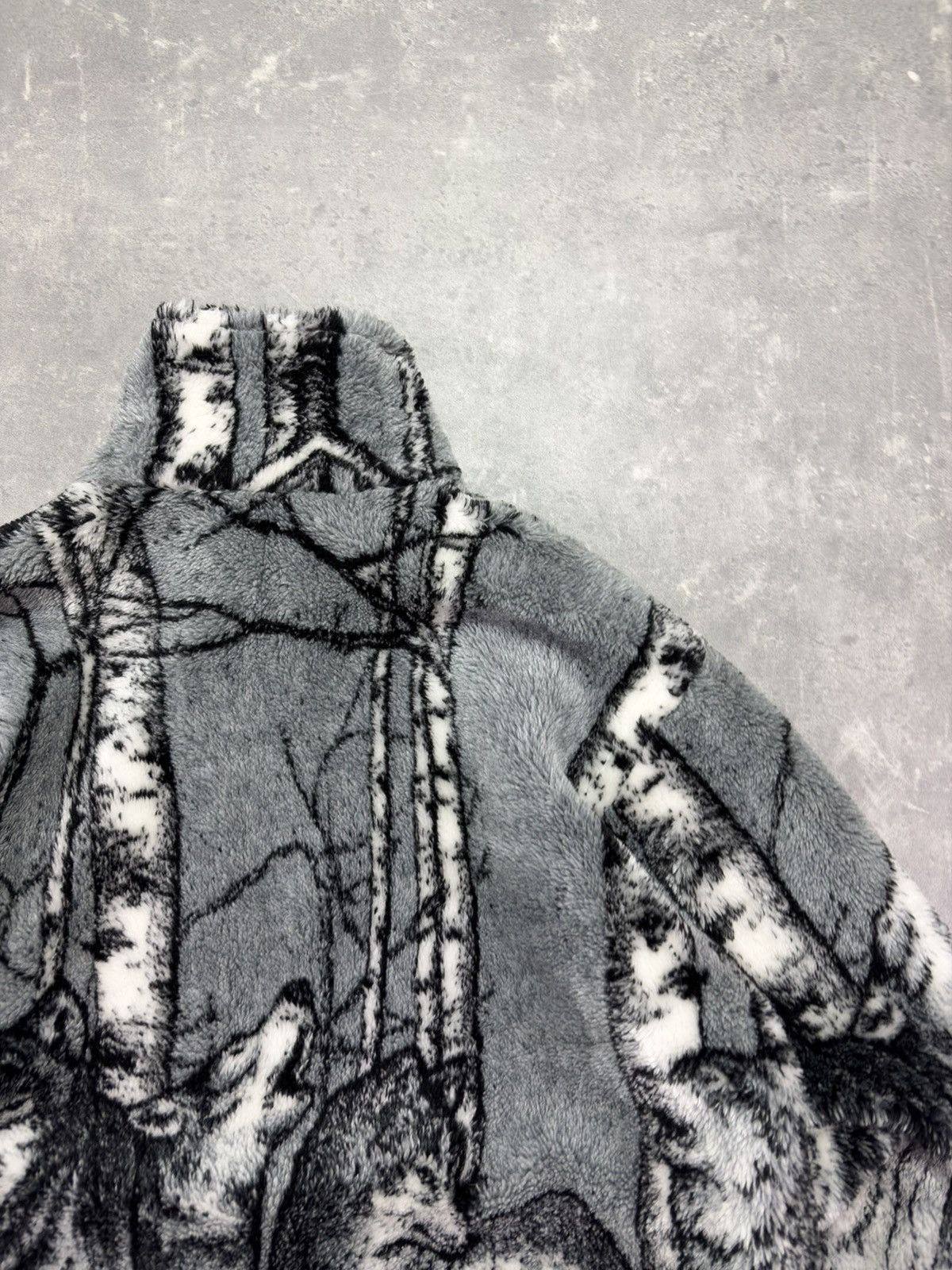 Vintage Vintage Animal Printed Wolf Pack Fleece Jacket XXL Size US XXL / EU 58 / 5 - 11 Thumbnail