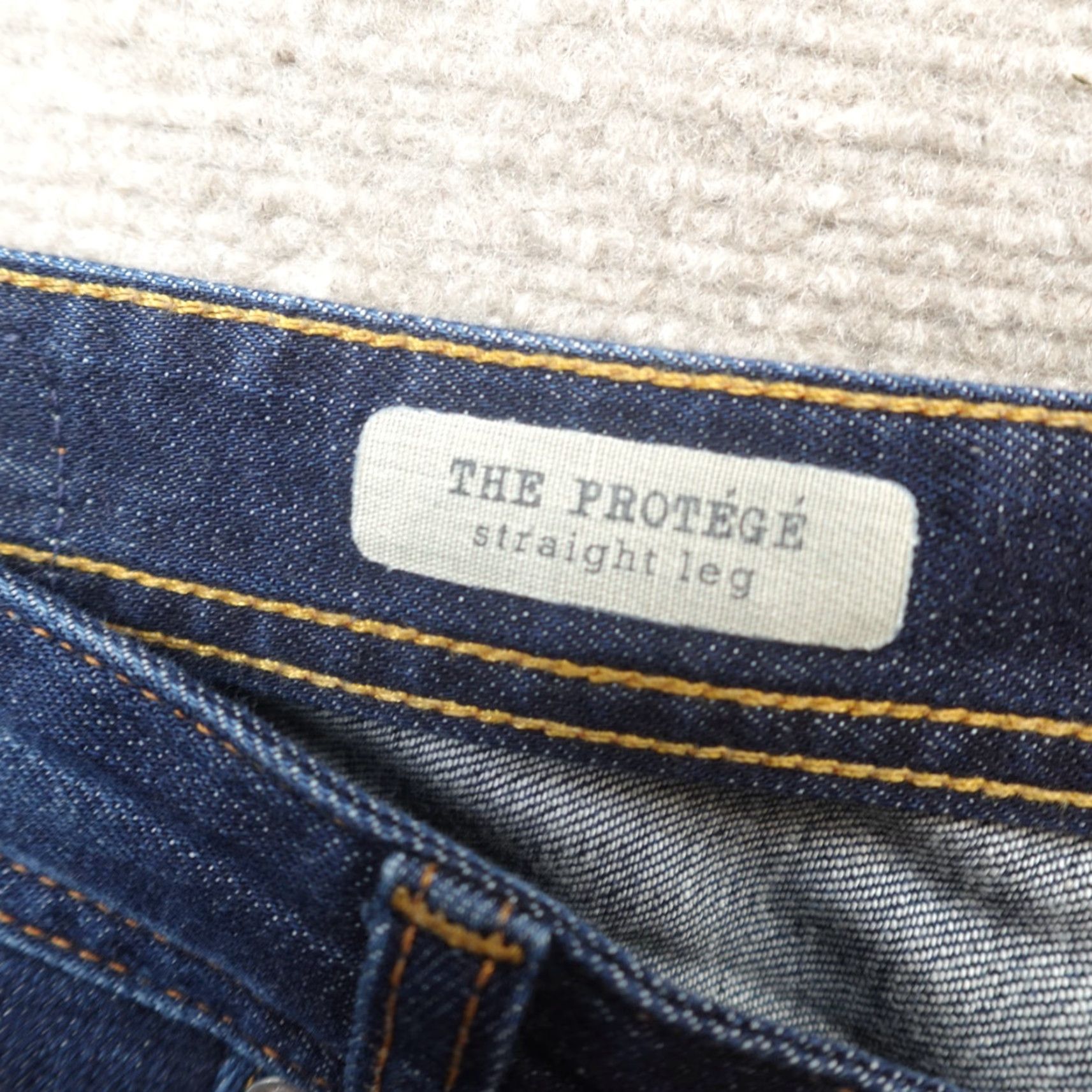 Vintage The Protege AJ Jeans 38 x 32 Blue Cotton Straight Made in USA Size US 38 / EU 54 - 7 Thumbnail