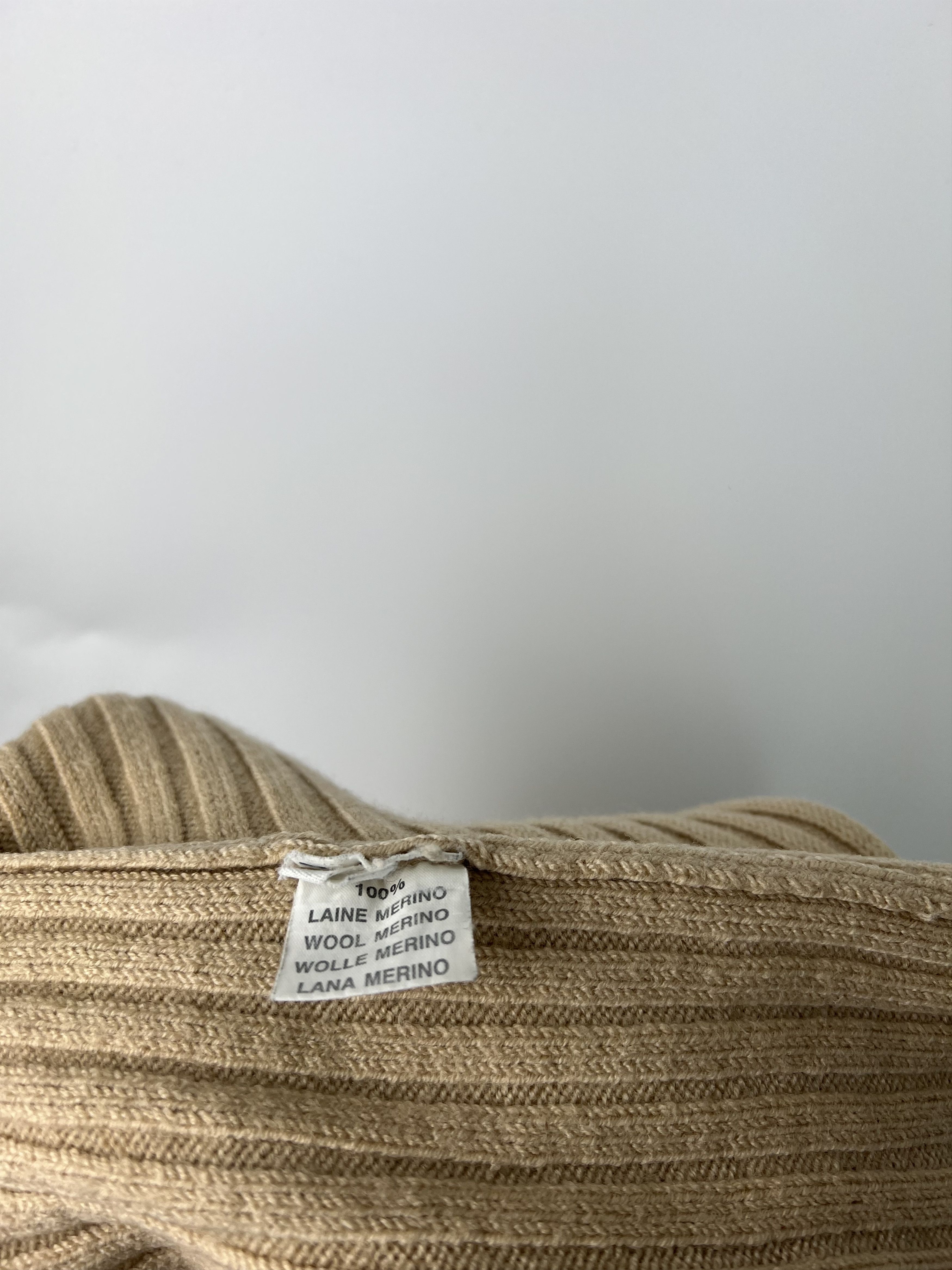 Designer × Vintage Georges Rech Vtg 100% Merino Wool Ribbed Turtleneck Sweater Size S / US 4 / IT 40 - 7 Thumbnail