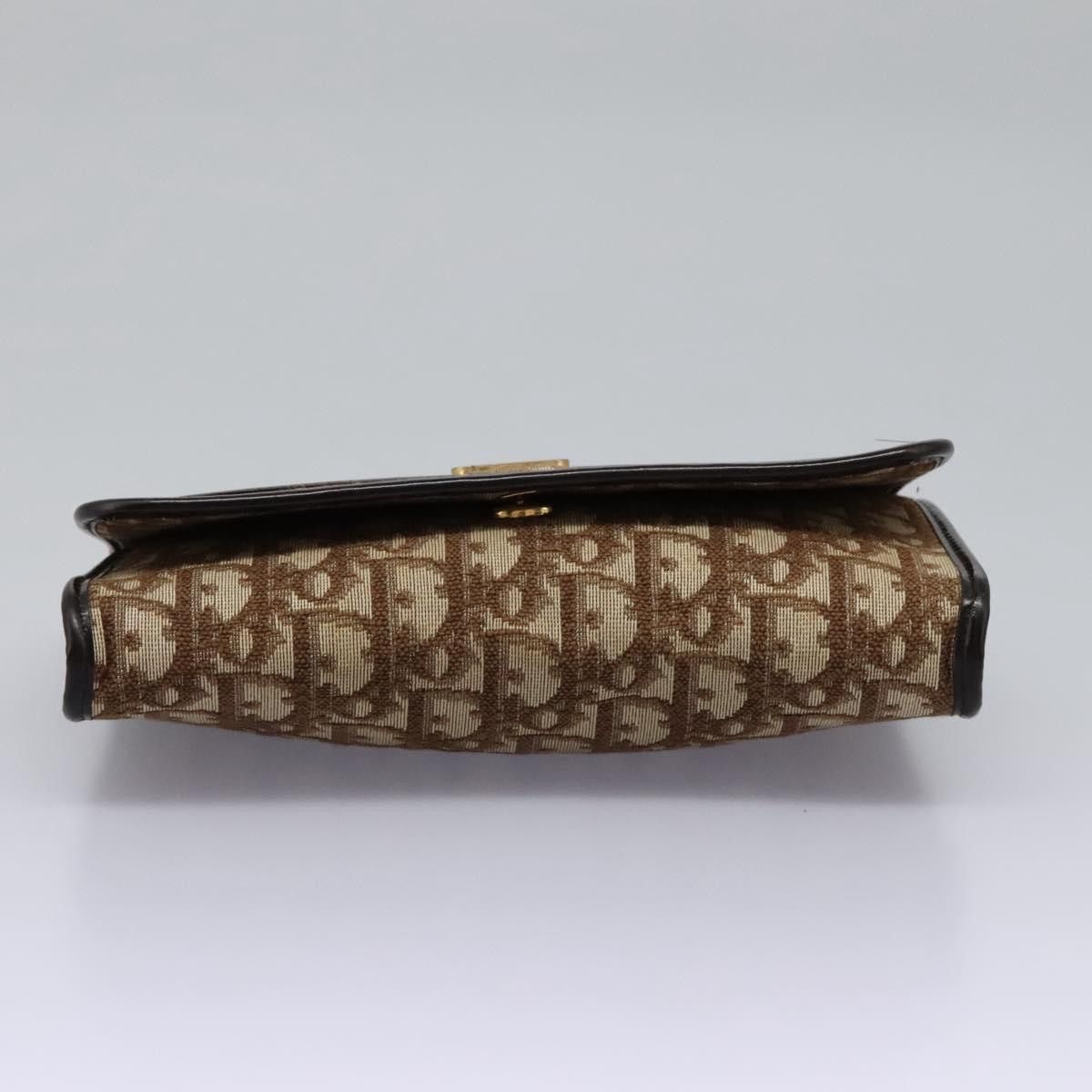 Dior DIOR Trotter Canvas Chain Shoulder Bag Brown Gold Size ONE SIZE - 9 Thumbnail