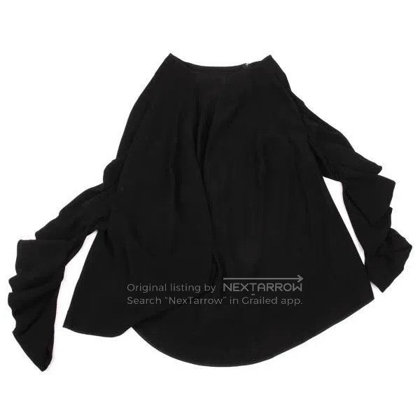 Comme des Garcons Comme des Garcons size M Black vintage design skirt Size 23" - 2 Thumbnail
