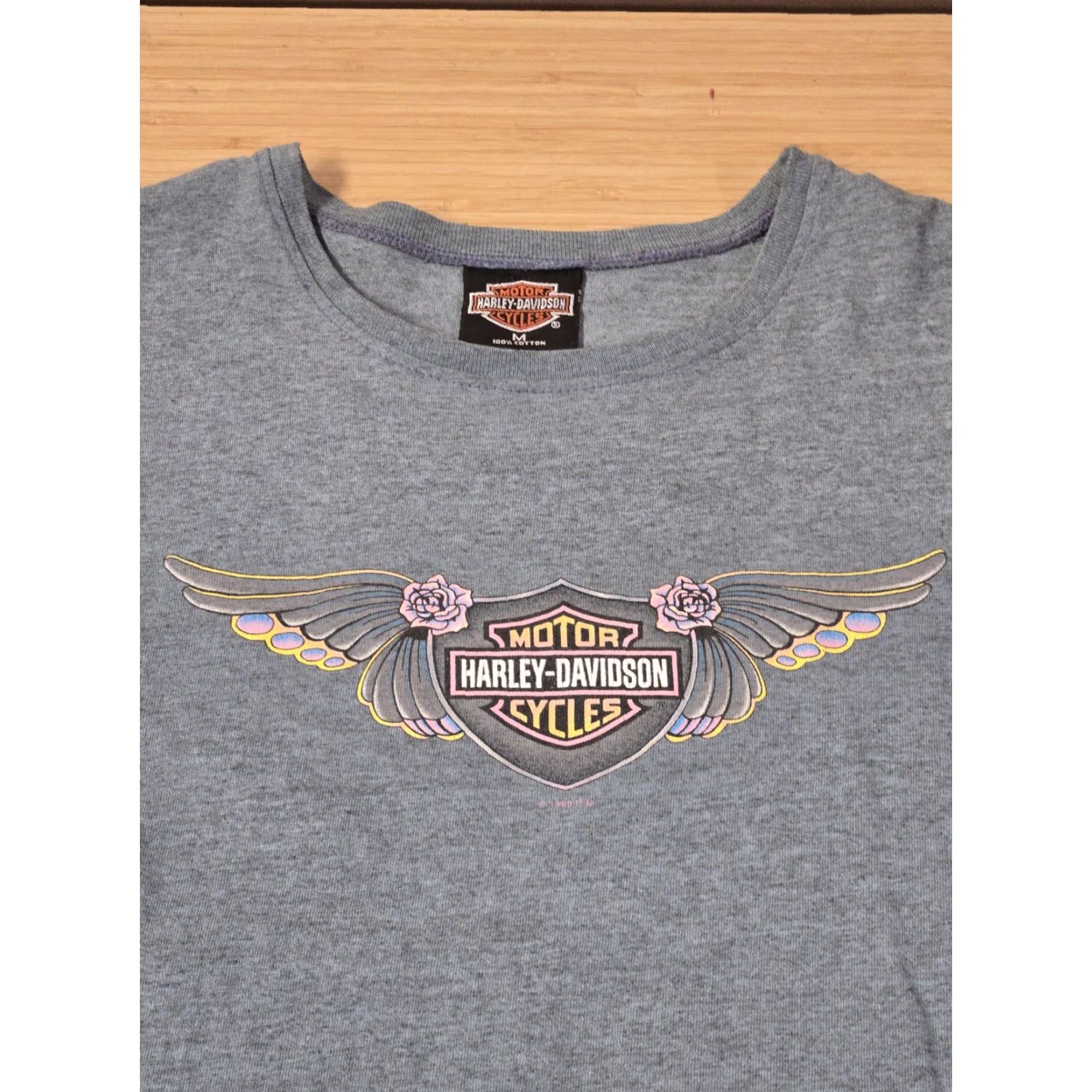 Harley Davidson Harley-Davidson Shirt Womens Medium Sleeveless Gray Route 66 USA Flagstaff Arizona Graphic Print Back Print Classic Size M / US 6-8 / IT 42-44 - 2 Thumbnail