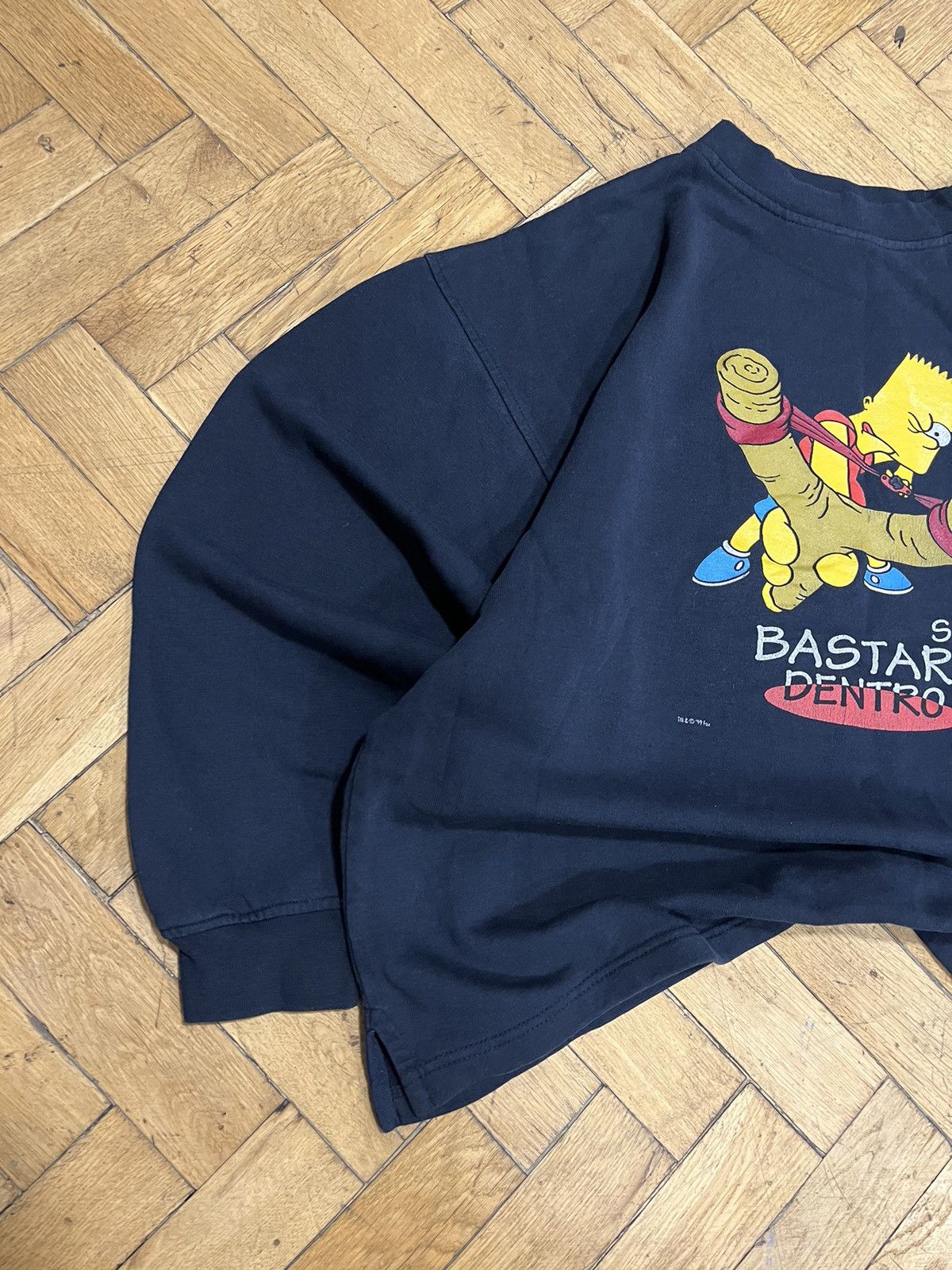 Nickelodeon × The Simpsons × Vintage RARE🔥1999 The Simpson Bart Vintage Oversized Sweatshirt Size US XL / EU 56 / 4 - 4 Thumbnail