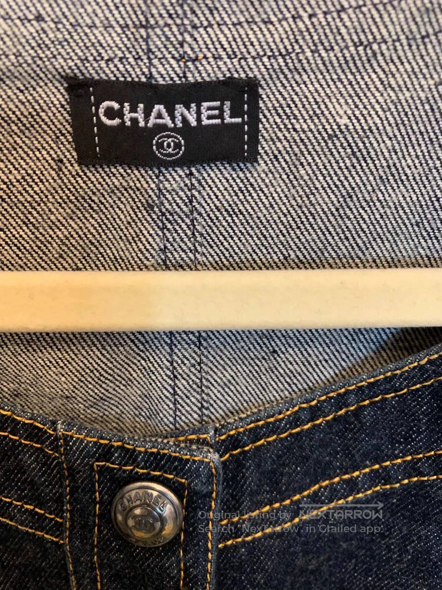 Chanel Chanel Vintage Denim Dress. Size S / US 4 / IT 40 - 2 Thumbnail