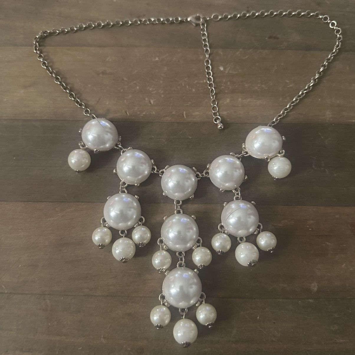 Other Cascading bubble pearl statement necklace Size ONE SIZE - 2 Thumbnail