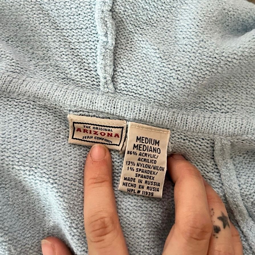 Other arizona blue white zip up knit jacket cardigan Size M / US 6-8 / IT 42-44 - 5 Thumbnail