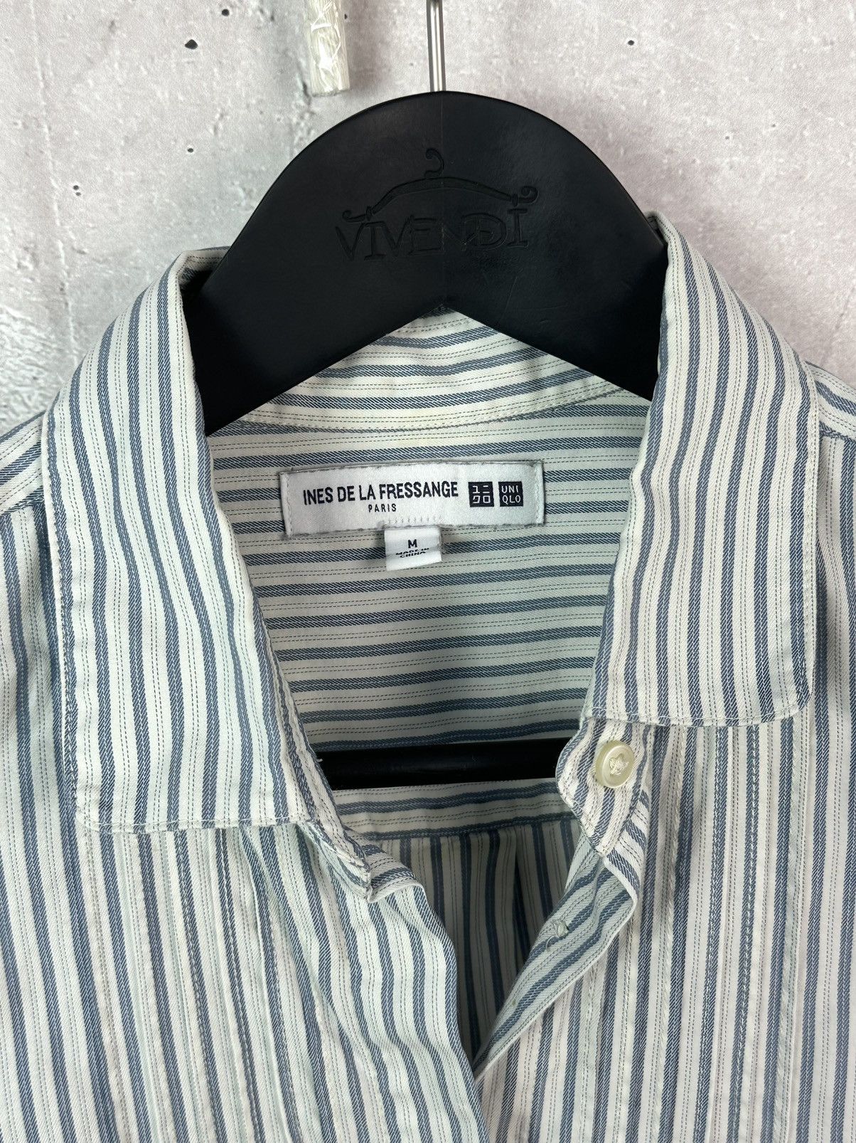 Uniqlo Uniqlo Ines De La Fressage Stripped Long Sleeve Shirt Size M / US 6-8 / IT 42-44 - 6 Thumbnail