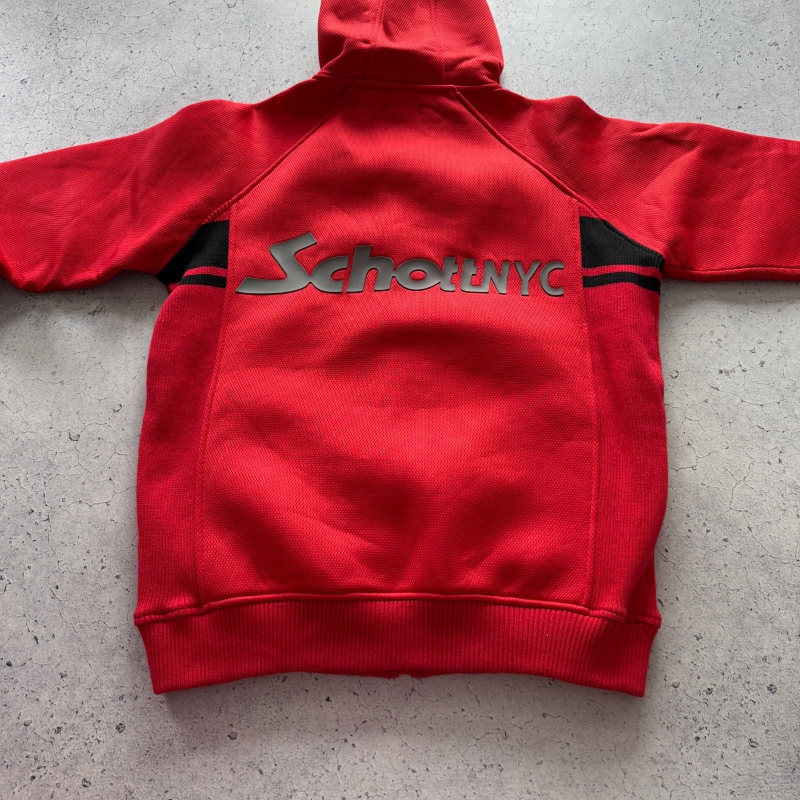Schott Schott Vintage Red Fleece Jacket USA 90s Jnco Rap Hoodie Size US L / EU 52-54 / 3 - 6 Thumbnail