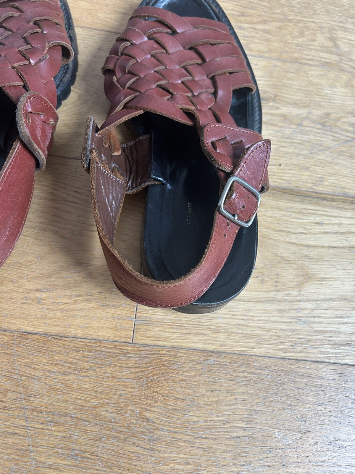 Comme des Garcons Homme × Comme des Garcons Homme Plus Comme des Garcons HP Leather Sandals Size US 9 / EU 42 - 3 Thumbnail
