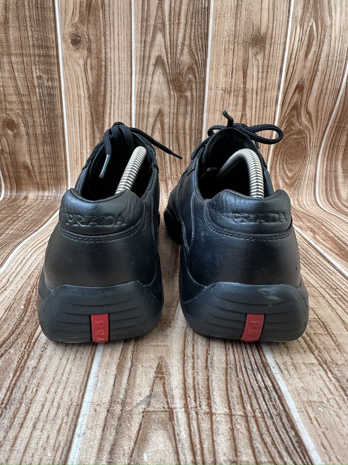 Prada PRADA Americas Cup Black Sneaks DNC096 Size US 10.5 / EU 43-44 - 14 Thumbnail