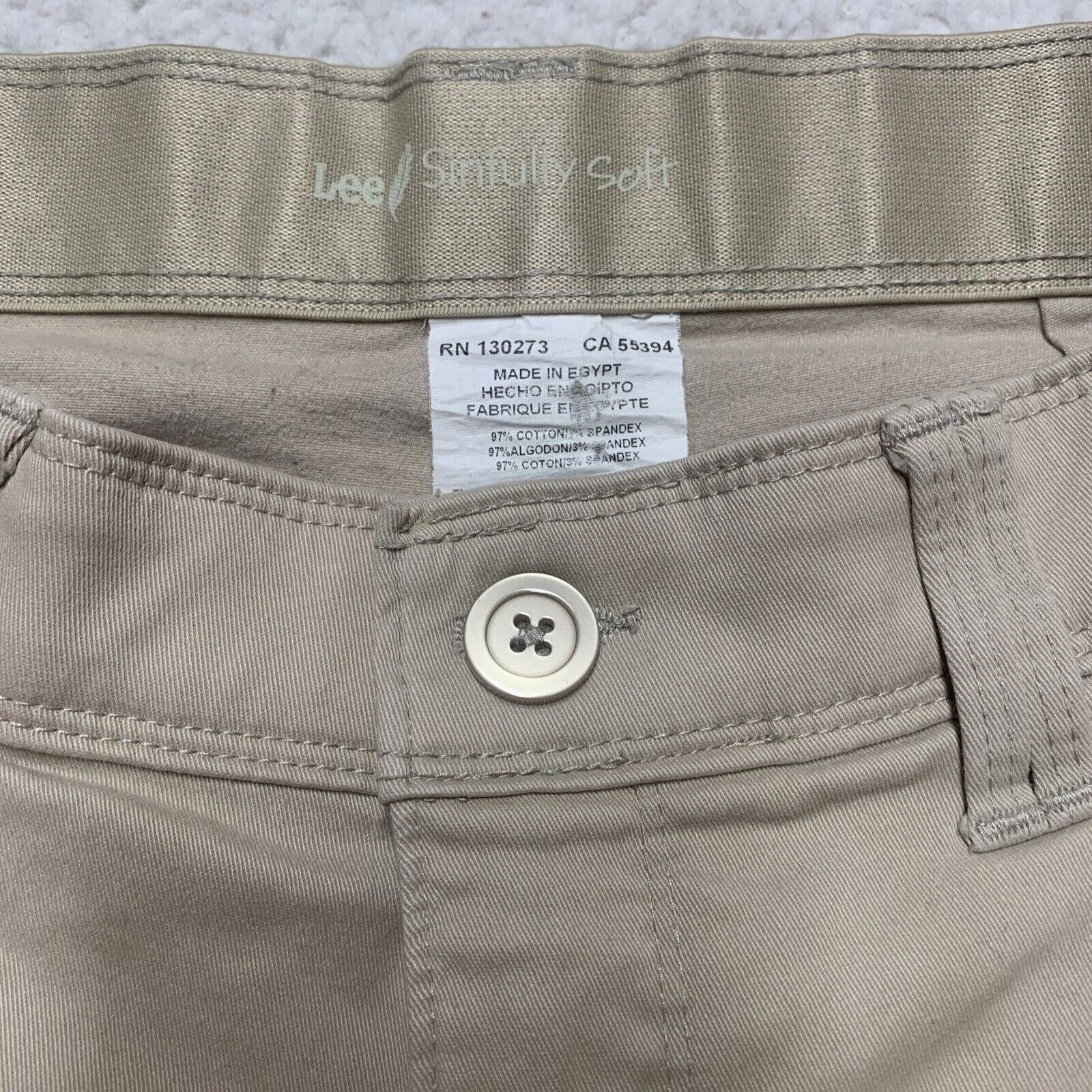 Lee Lee Sinfully Soft Women's Medium Beige Mid Rise Jeans Size 32" / US 10 / IT 46 - 12 Thumbnail
